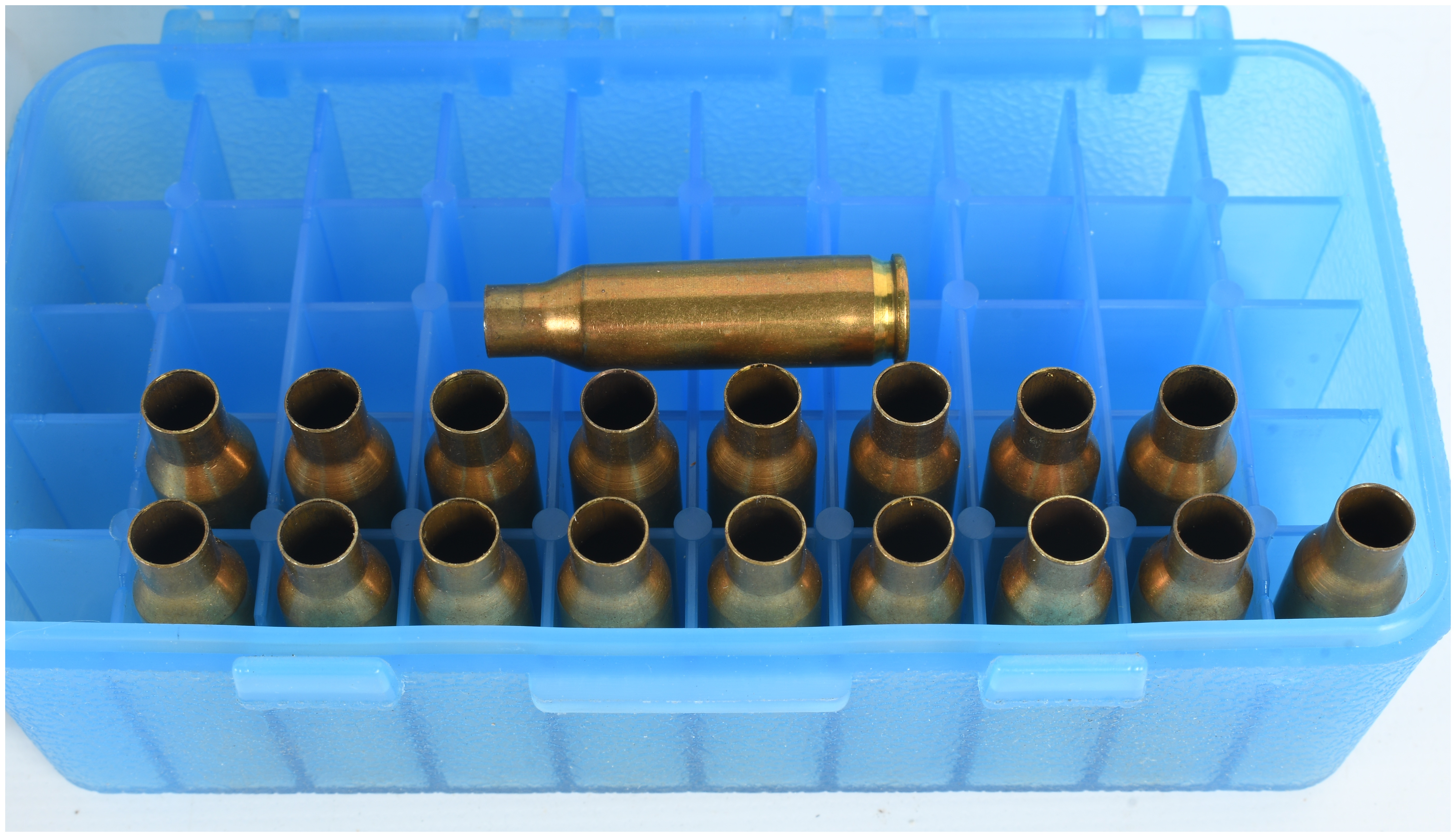A Lot of 50 Rounds of .221 Remington Fireball Ammunition and 18 Empty Brass Casings