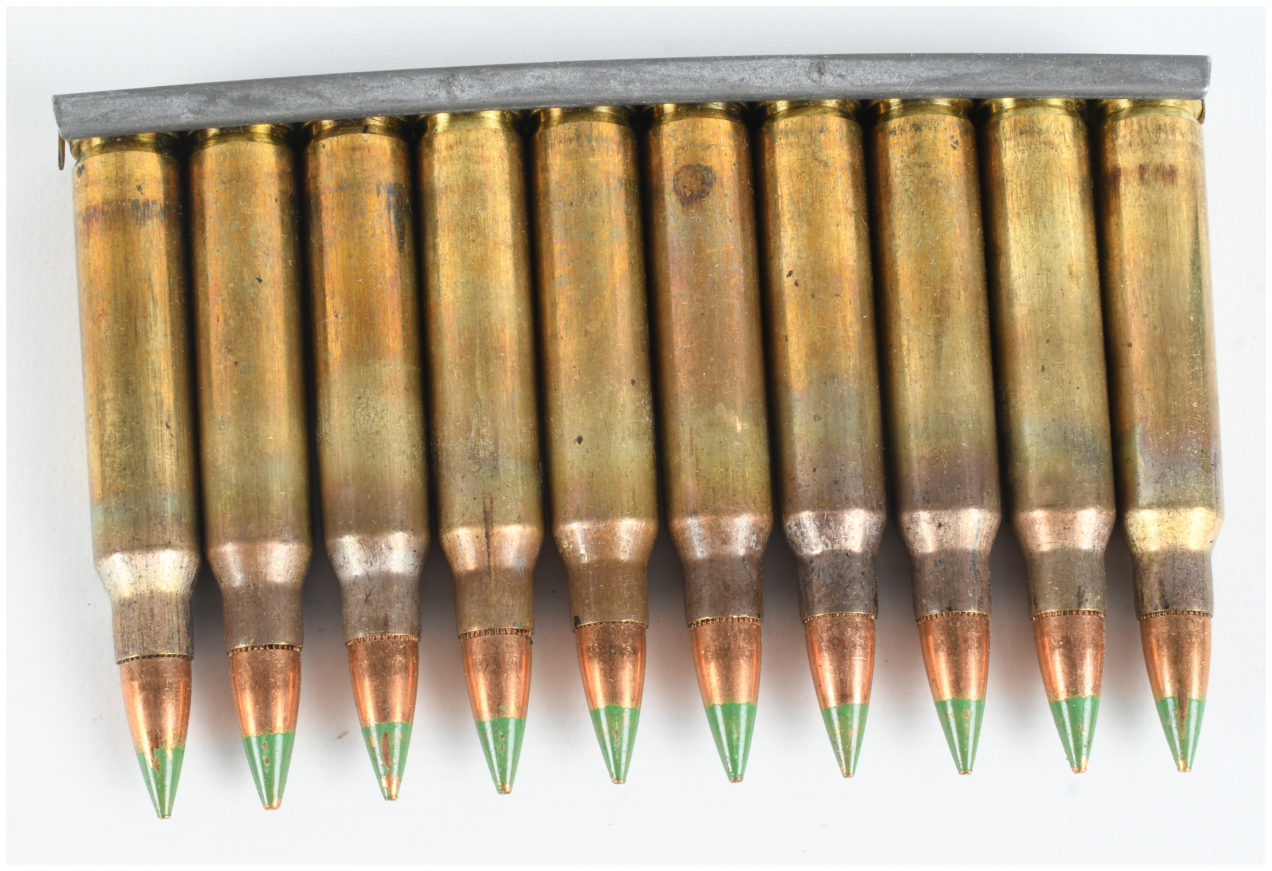 A Lot of 150 Rounds of 5.56x45mm NATO M855 Ball Ammunition on Stripper Clips