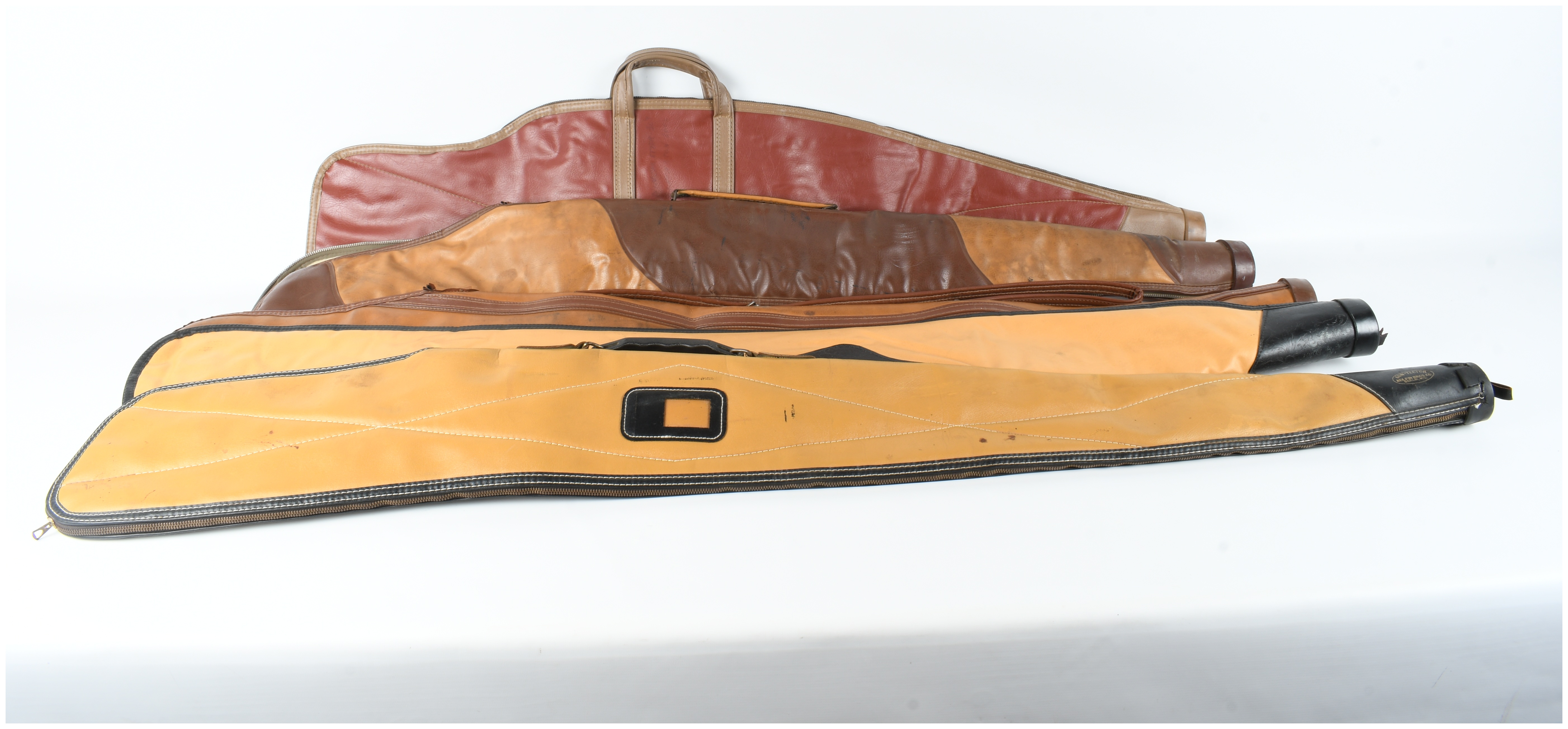 A Group of 5 Vintage Soft-Sided Long Gun Cases including Kolpin Gun-Tector