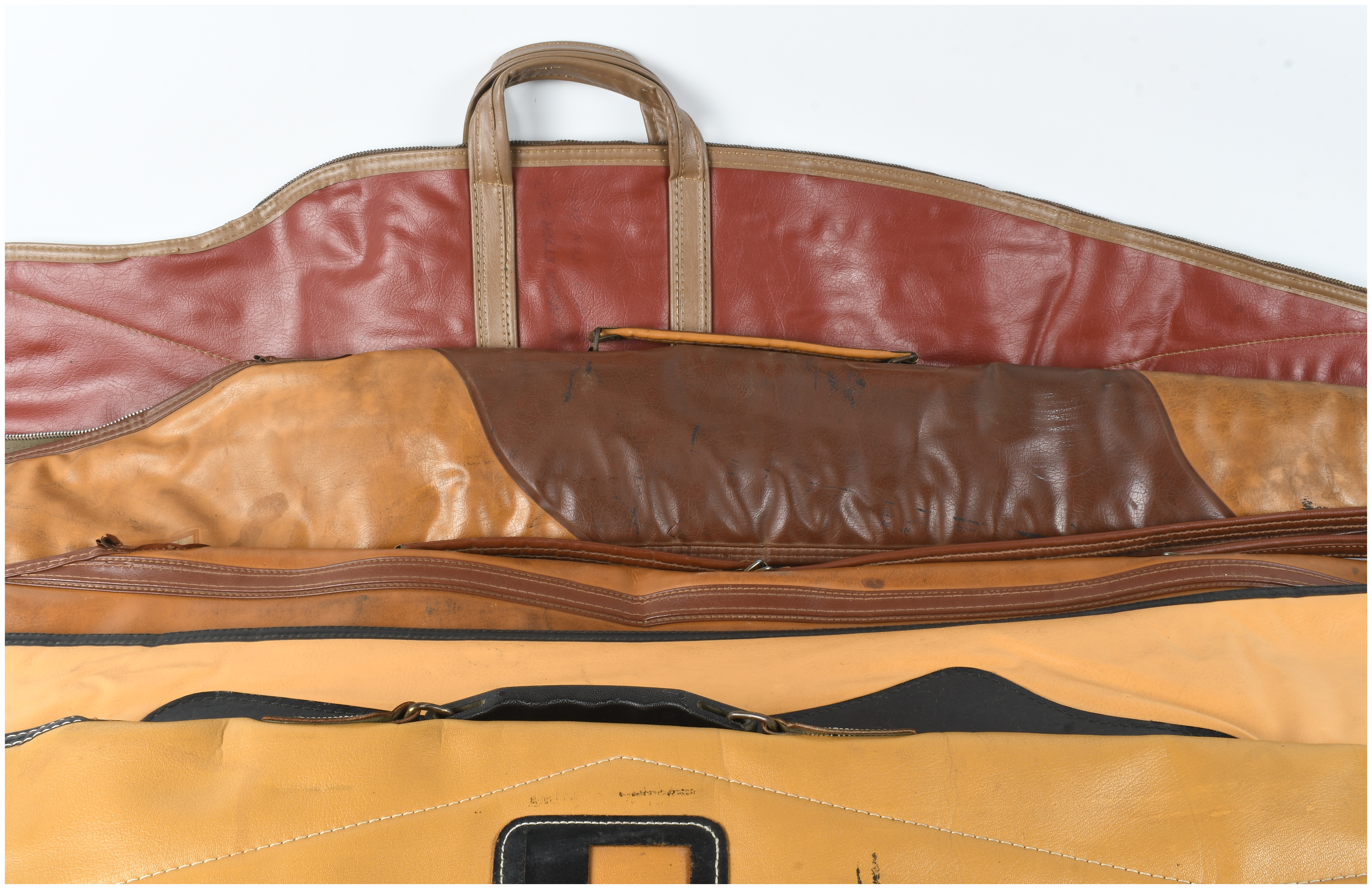 A Group of 5 Vintage Soft-Sided Long Gun Cases including Kolpin Gun-Tector