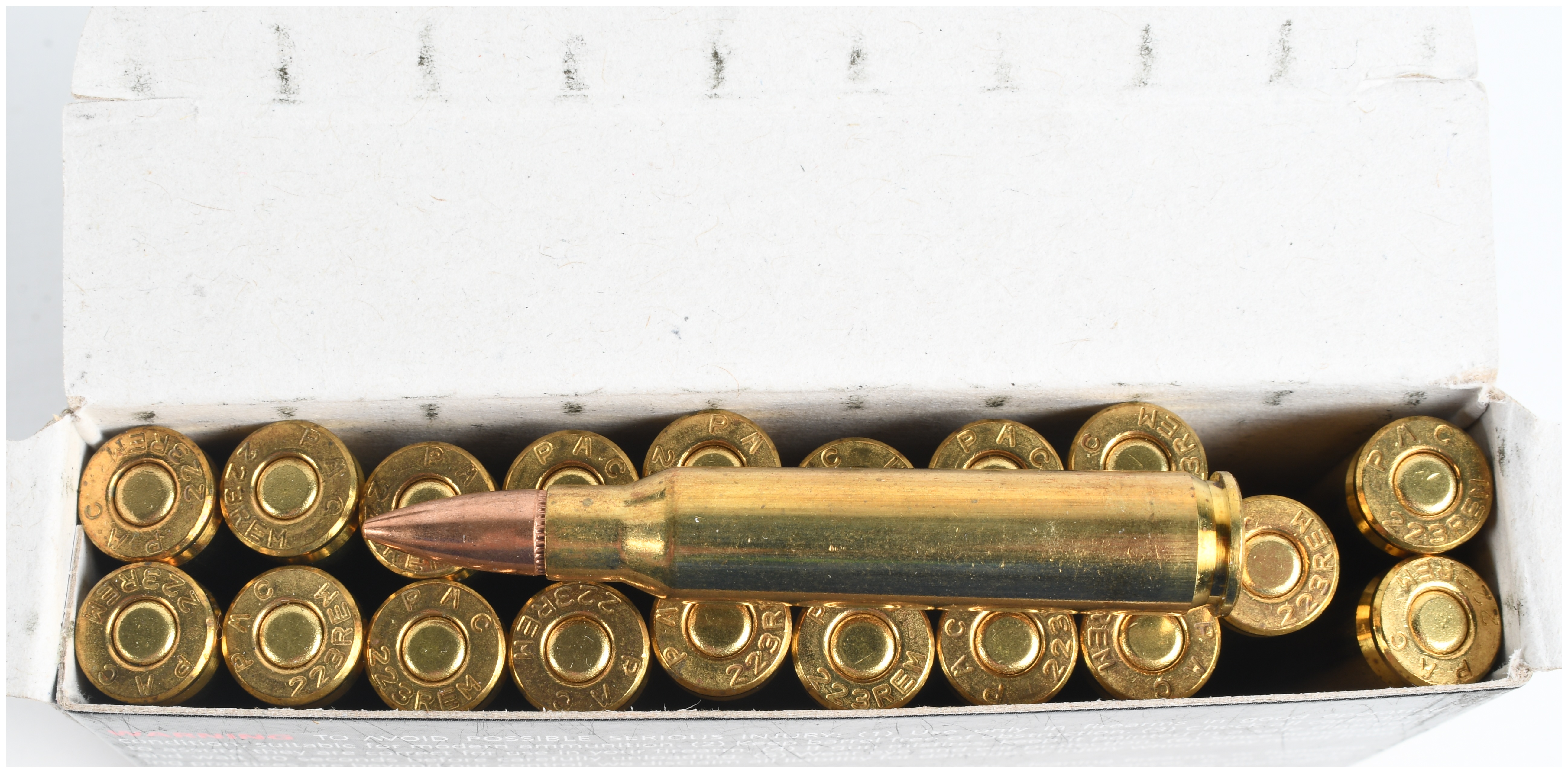 A Lot of 200 Rounds of PMC Bronze .223 Remington 55 Grain FMJ-BT Ammunition