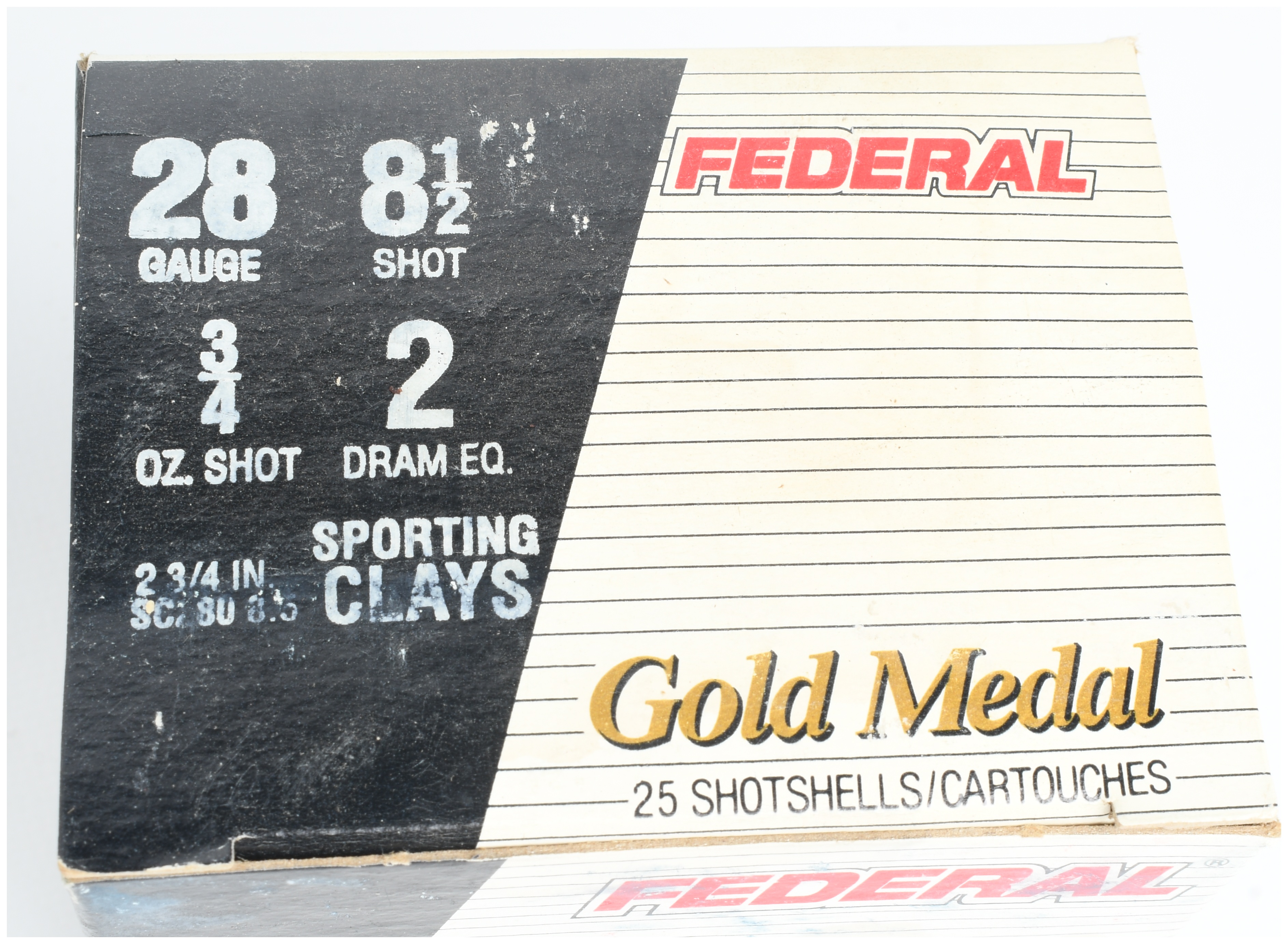 A Lot of 125 Federal Gold Medal Sporting Clays Shotgun Ammunition 28 Gauge