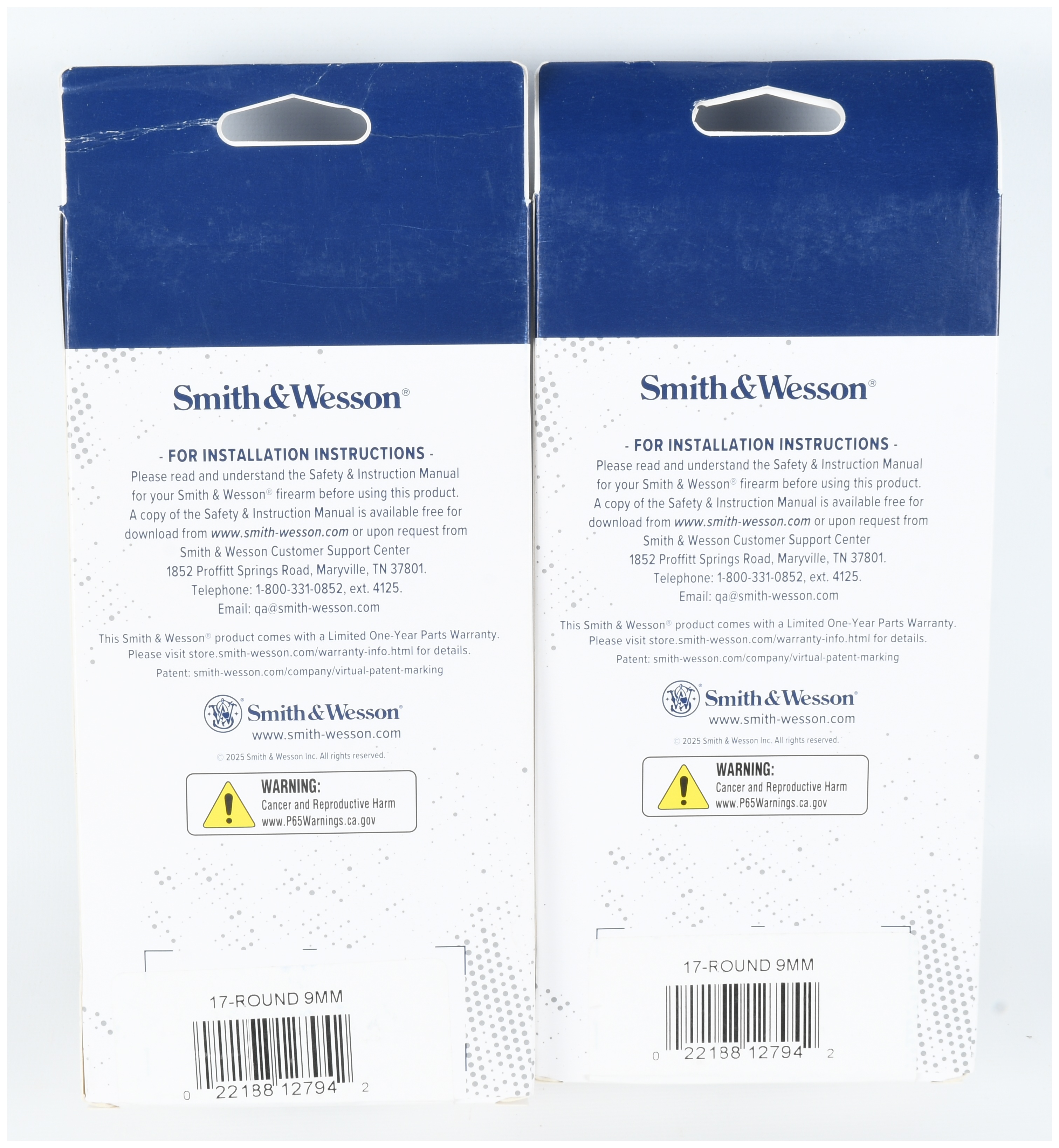 A Pair of Smith & Wesson M&P9 17-Round 9mm Magazines
