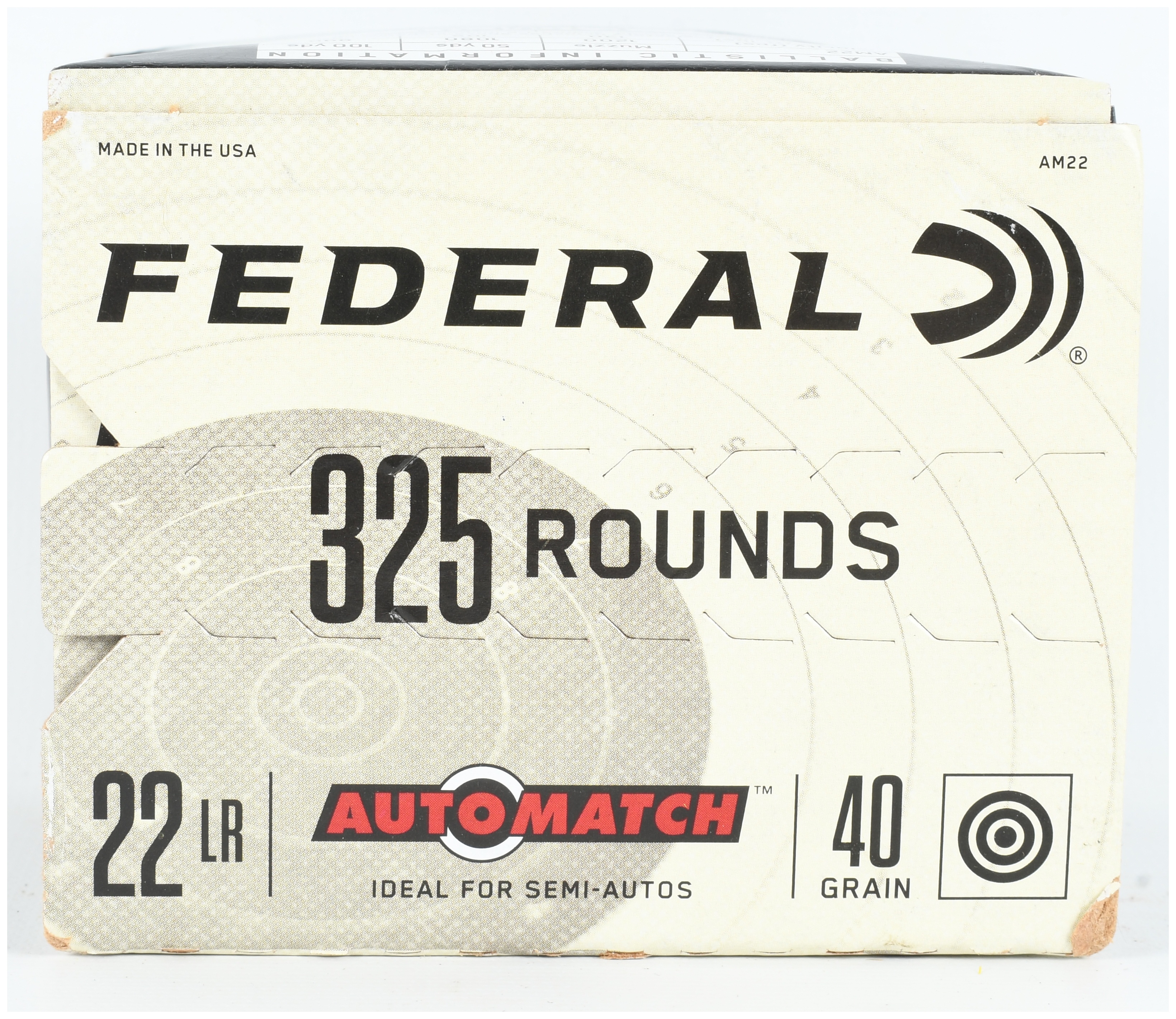 Federal AutoMatch .22 LR Ammunition 325 Rounds