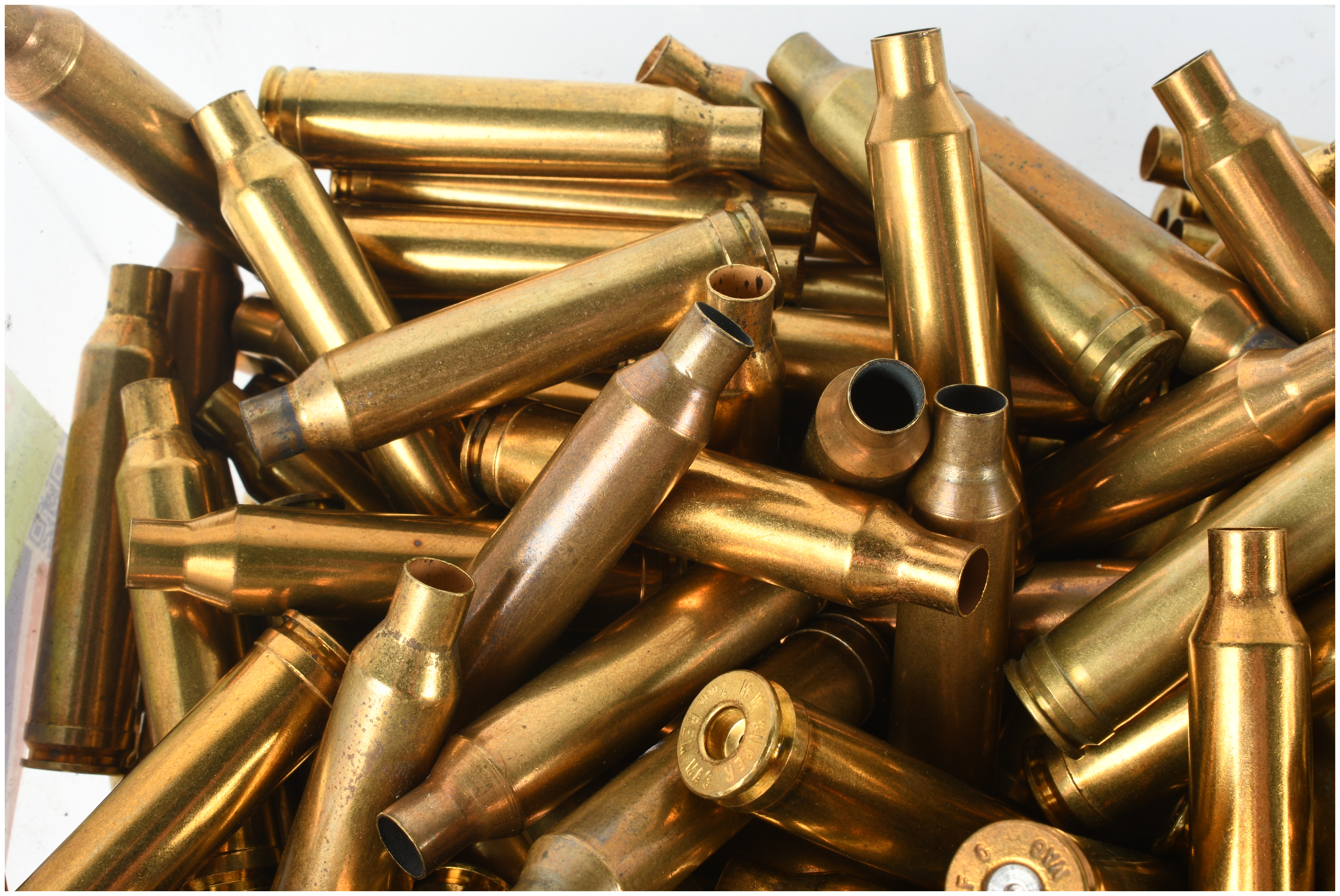 A Lot of 72 Spent Brass Rifle Ammunition Casings 7mm Remington Magnum
