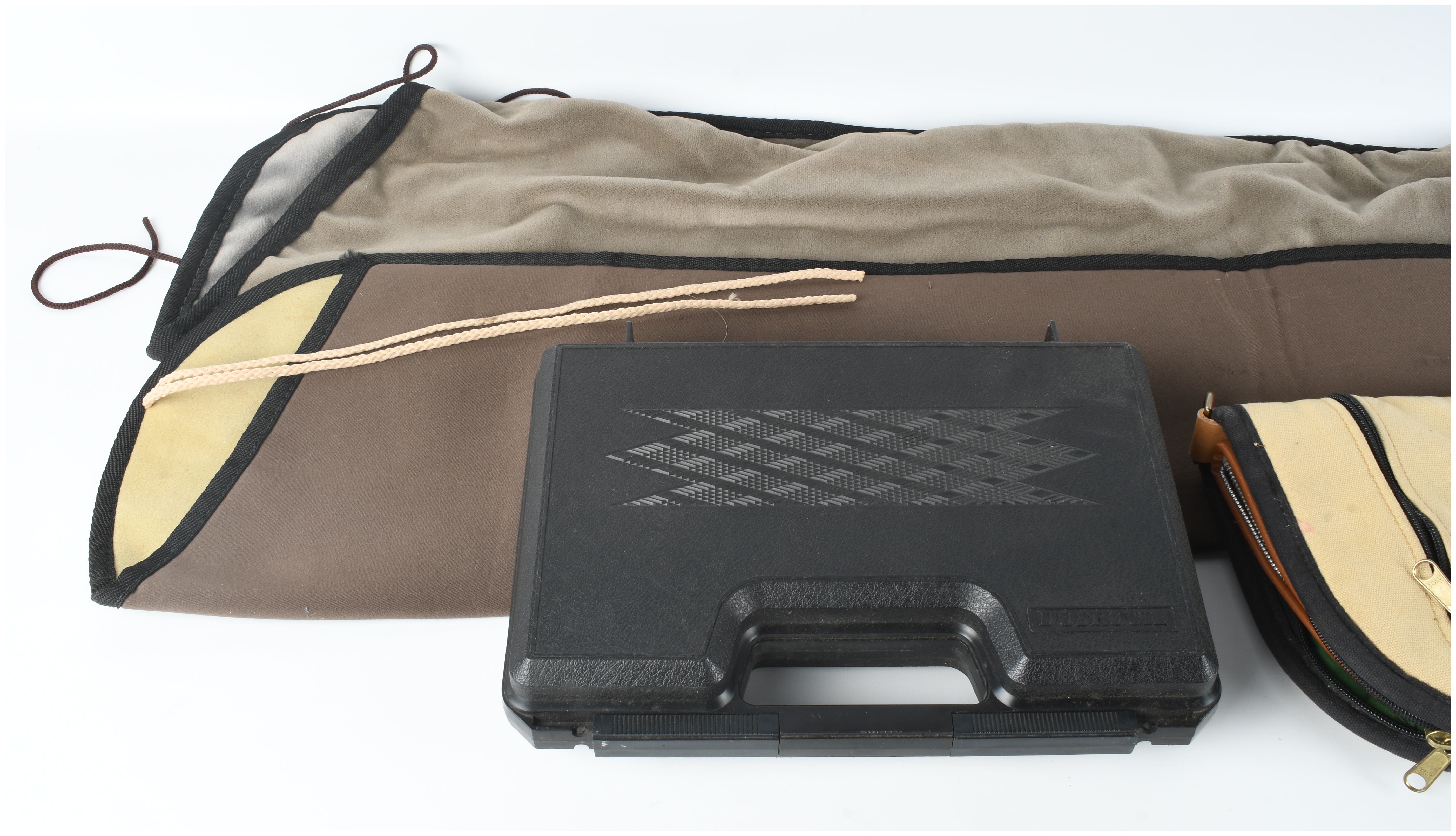 A Collection of Shooting Accessories and Firearm Cases including an NRA Tactical Backpack