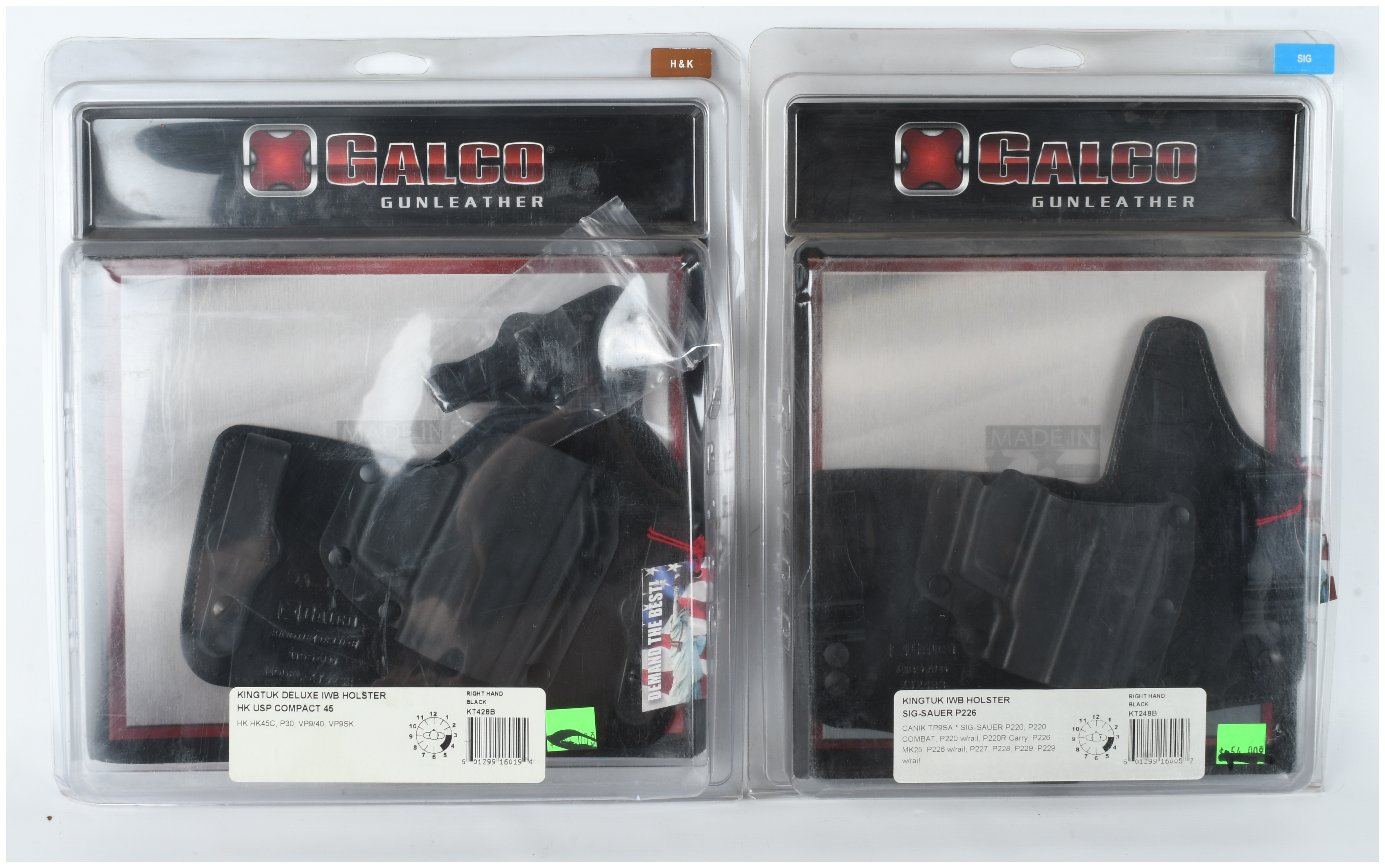 A Trio of Galco and Bianchi Handgun Holsters