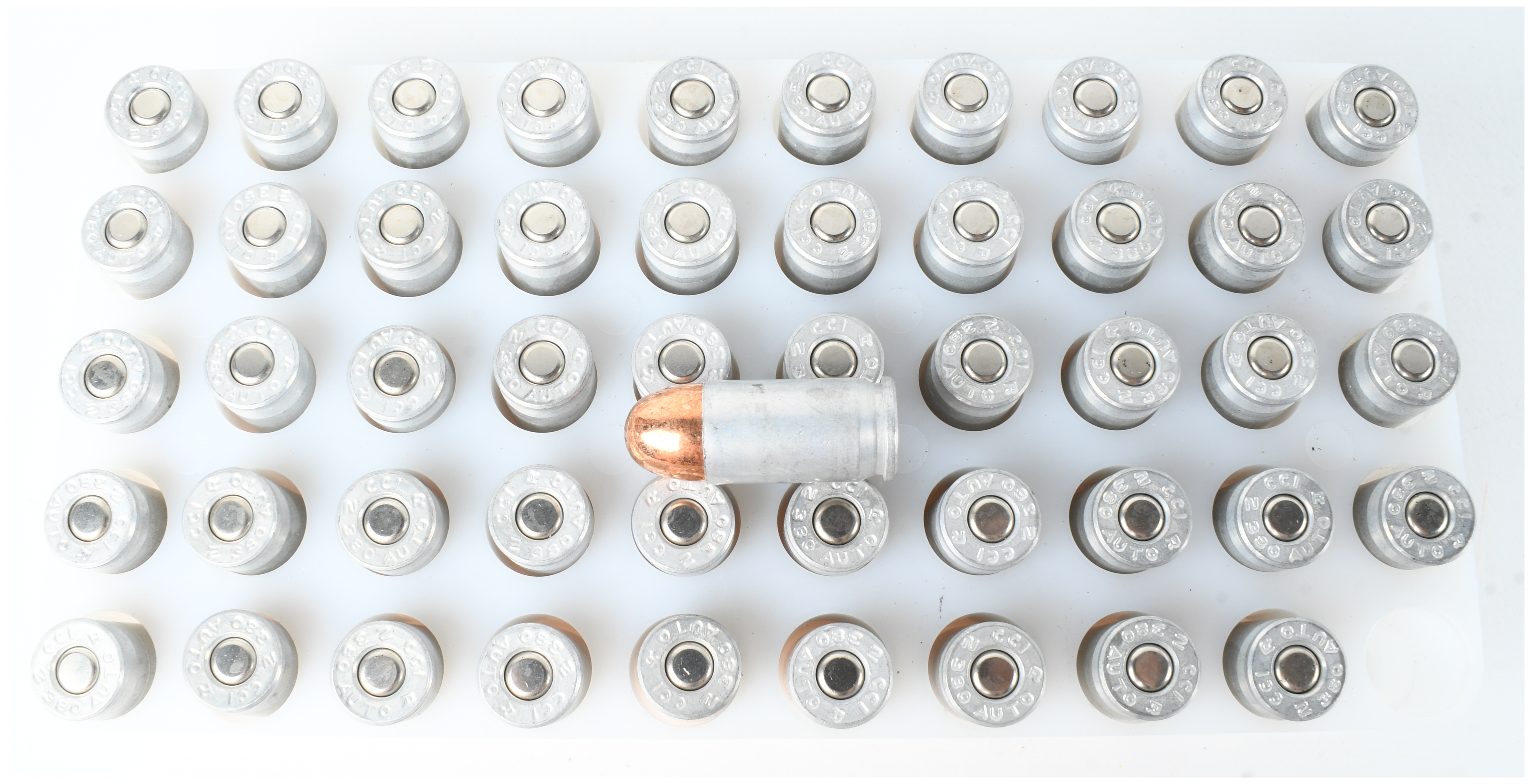A Lot of 100 Rounds of CCI Blazer Centerfire Handgun Ammunition in .380 Auto and .45 Auto