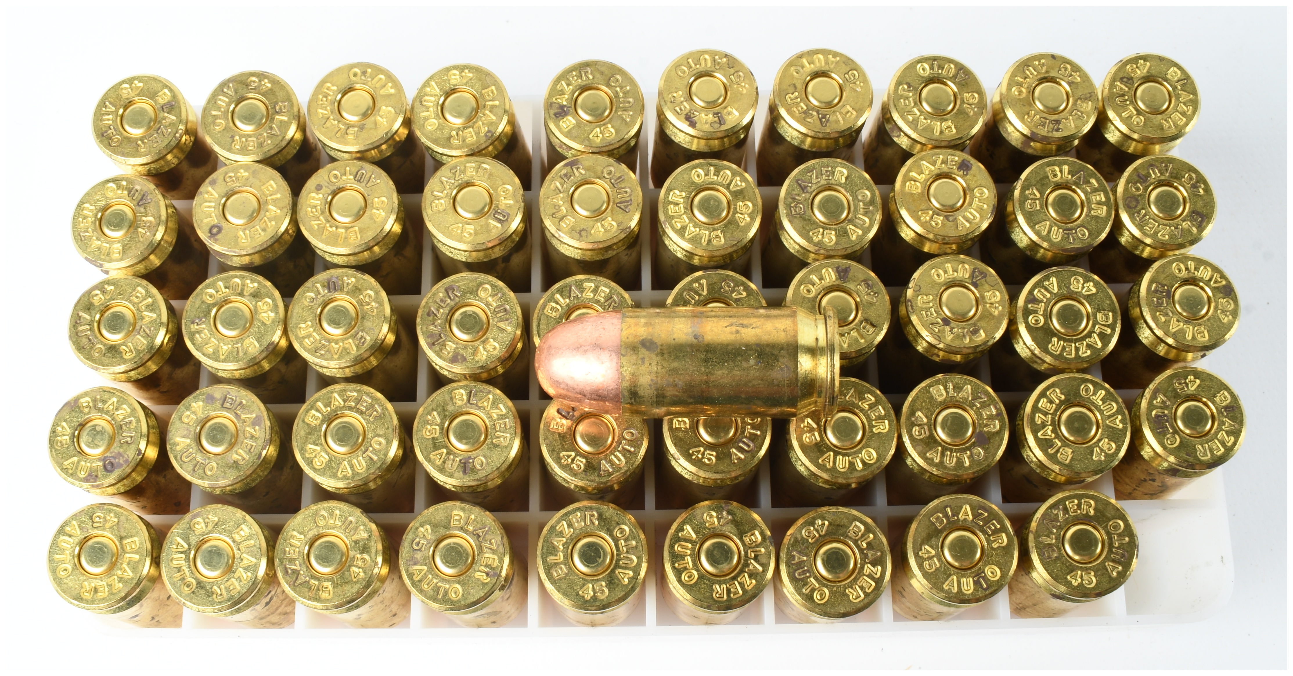 A Lot of 100 Rounds of CCI Blazer Centerfire Handgun Ammunition in .380 Auto and .45 Auto