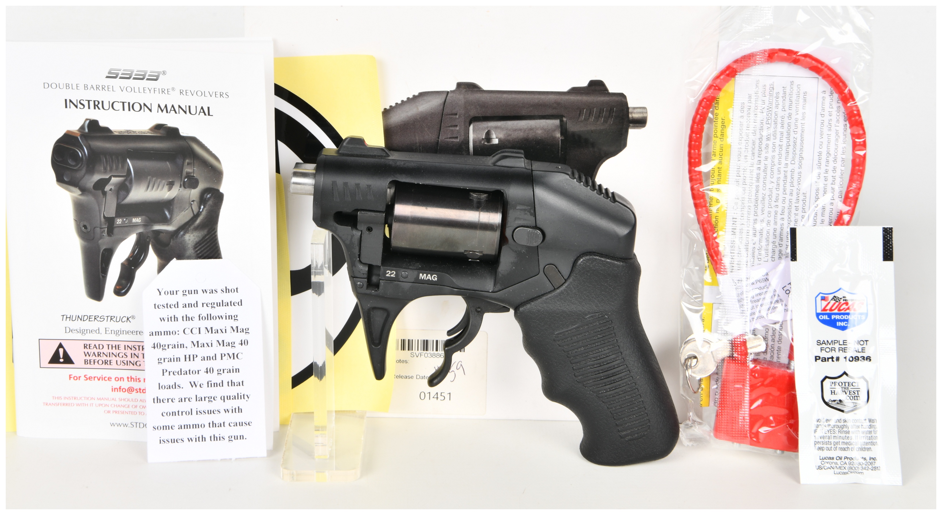 Standard Manufacturing S333 Thunderstruck Double Action Revolver .22 Magnum with 1.25 Inch Barrels
