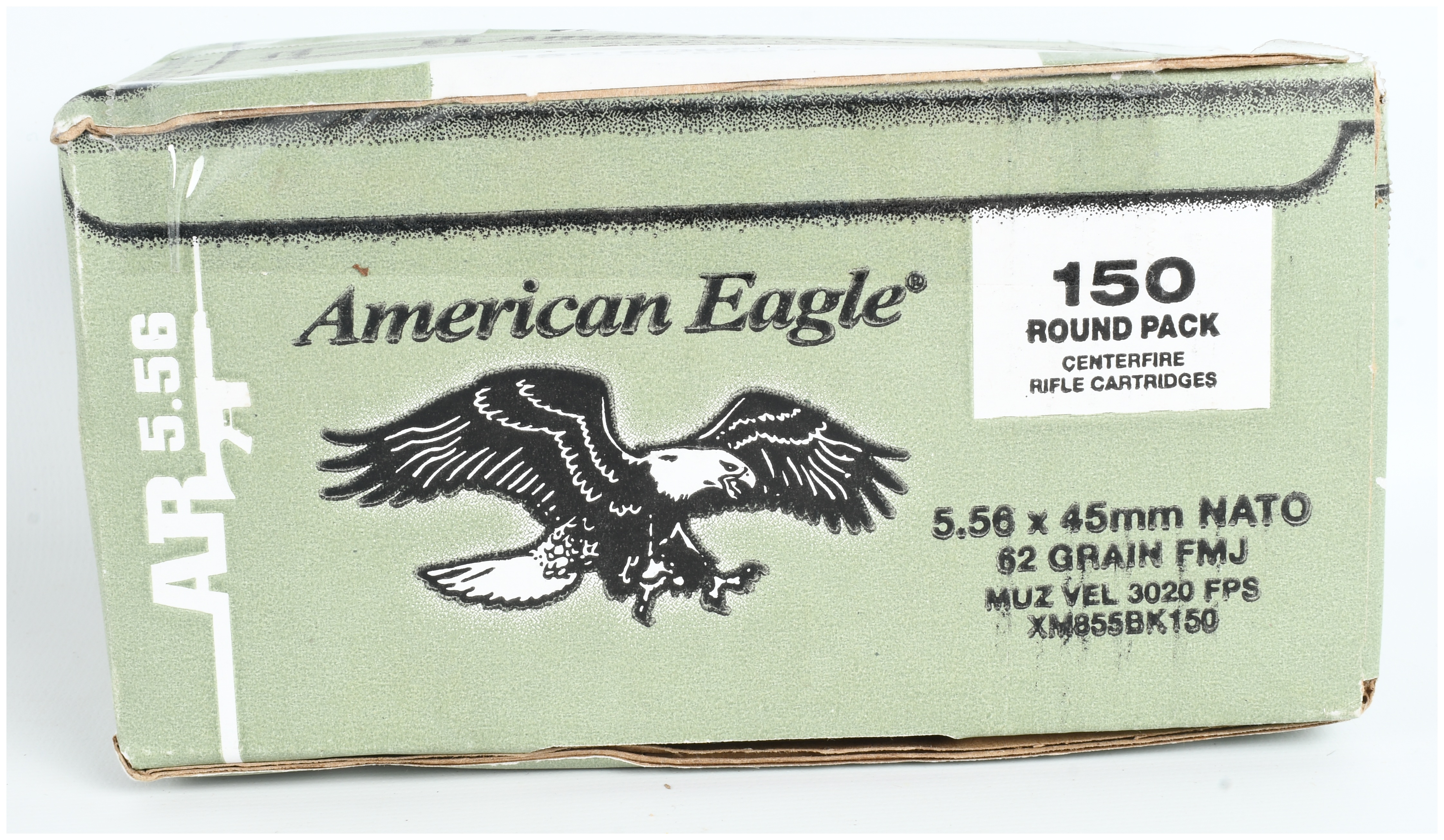 Federal American Eagle 5.56x45mm NATO 62 Grain FMJ Ammunition Lot of 150 Rounds