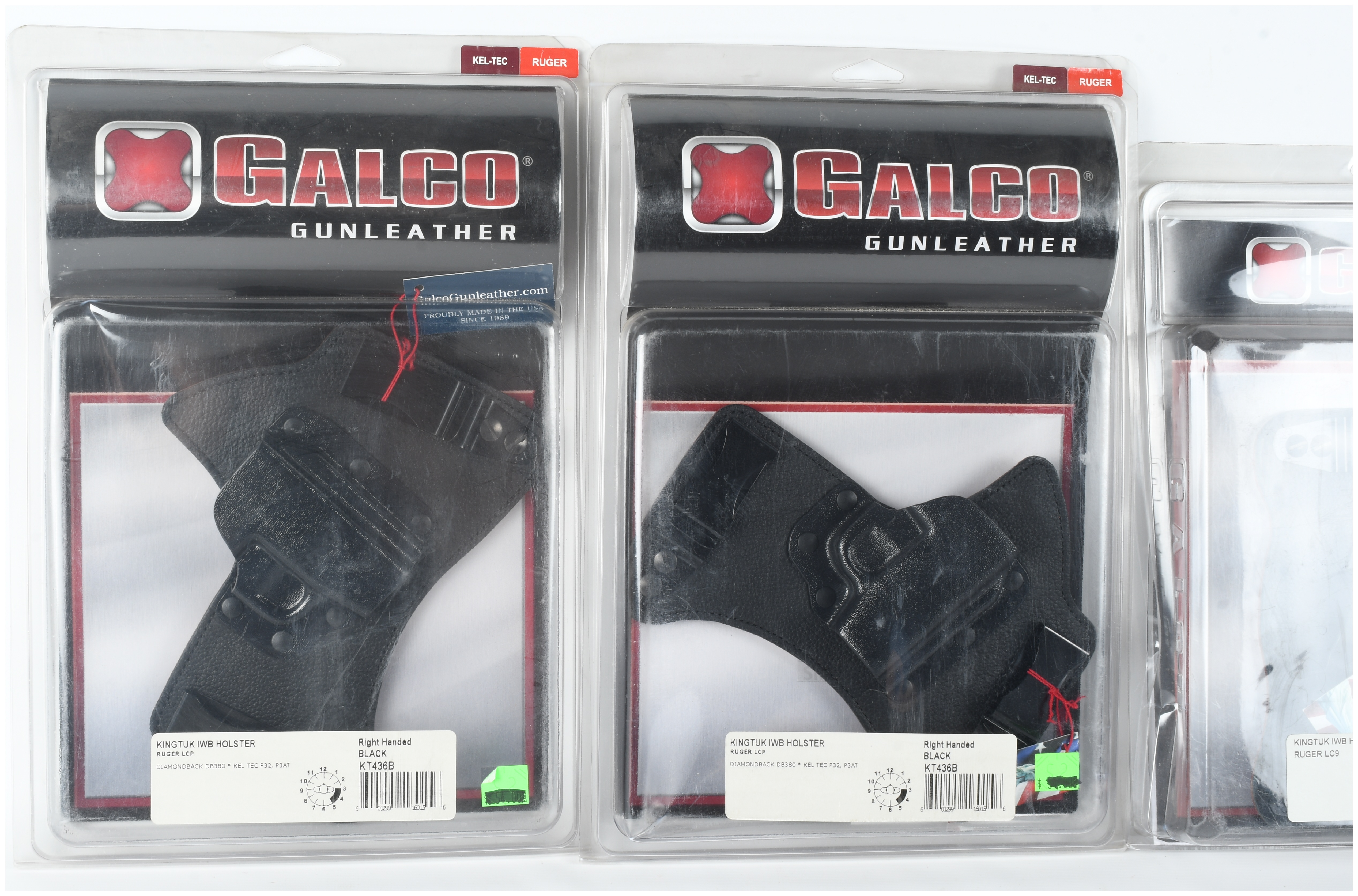 Four Galco Gunleather and L.A.G. Tactical Handgun Holsters