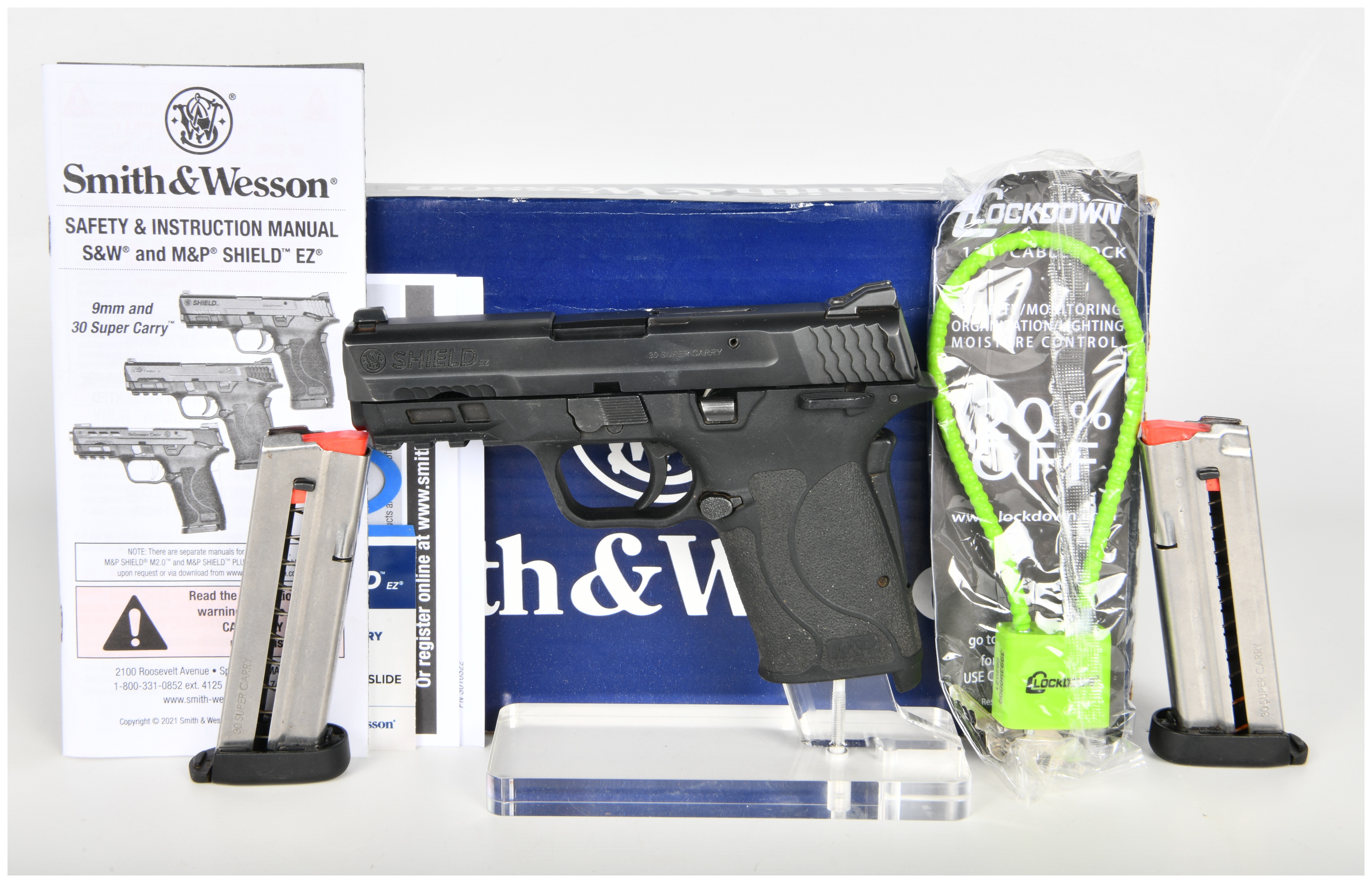 Smith & Wesson M&P Shield EZ Semi-Automatic Pistol .30 Super Carry with 3.625 Inch Barrel