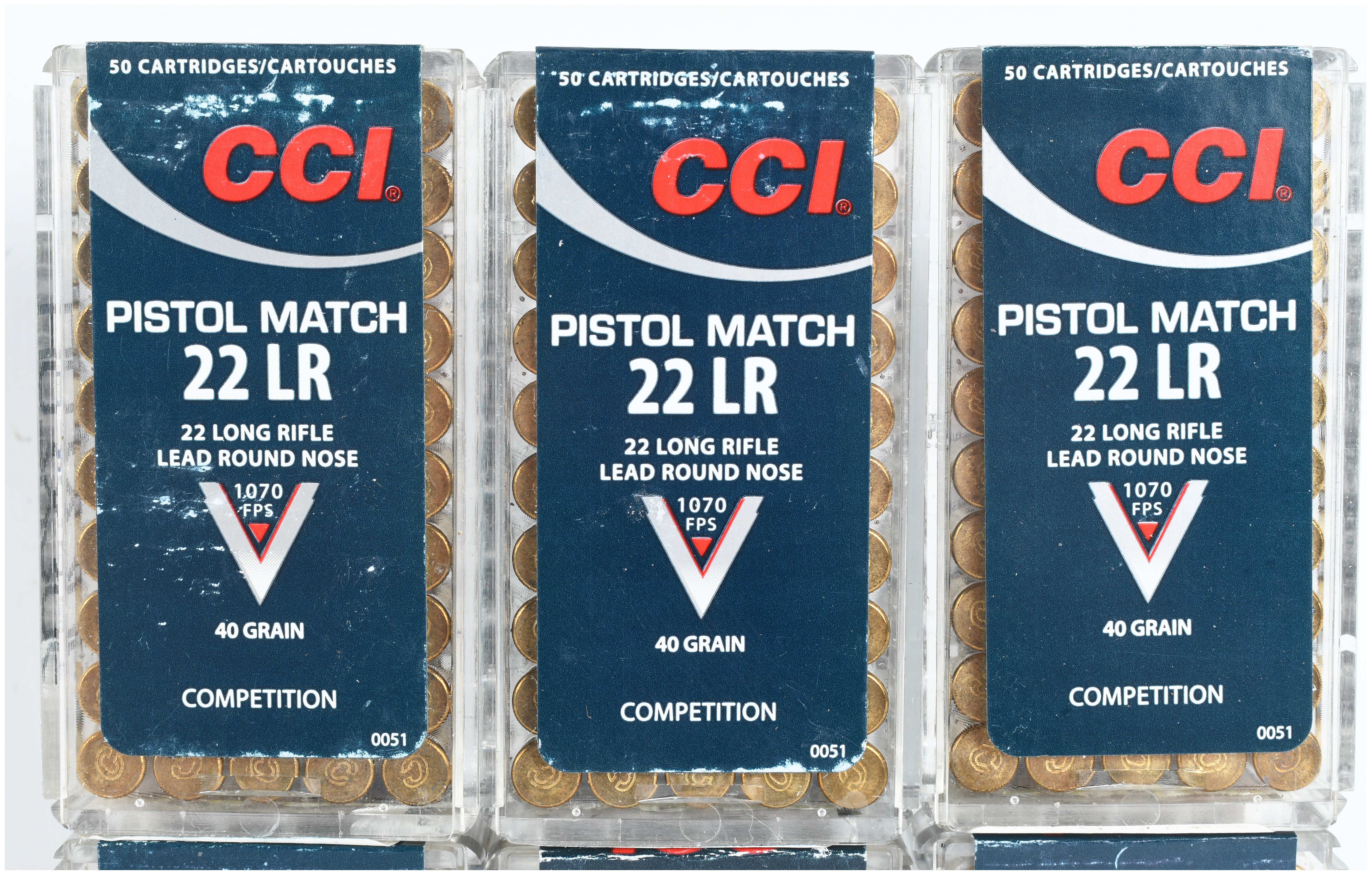 A Lot of 300 Rounds of CCI Pistol Match Ammunition .22 Long Rifle