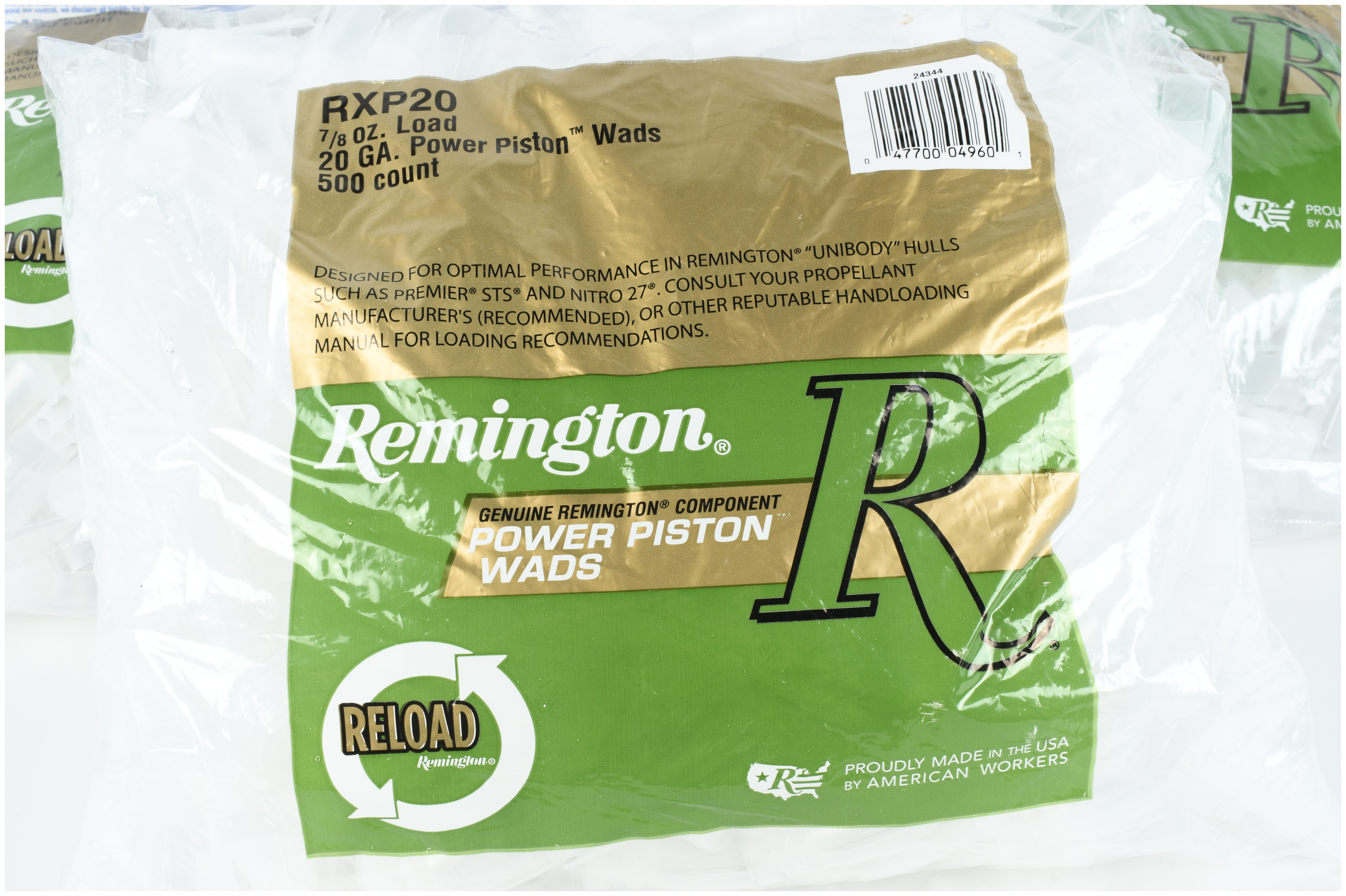 A Lot of 11 Bags of Winchester and Remington 20 Gauge Shotgun Wads