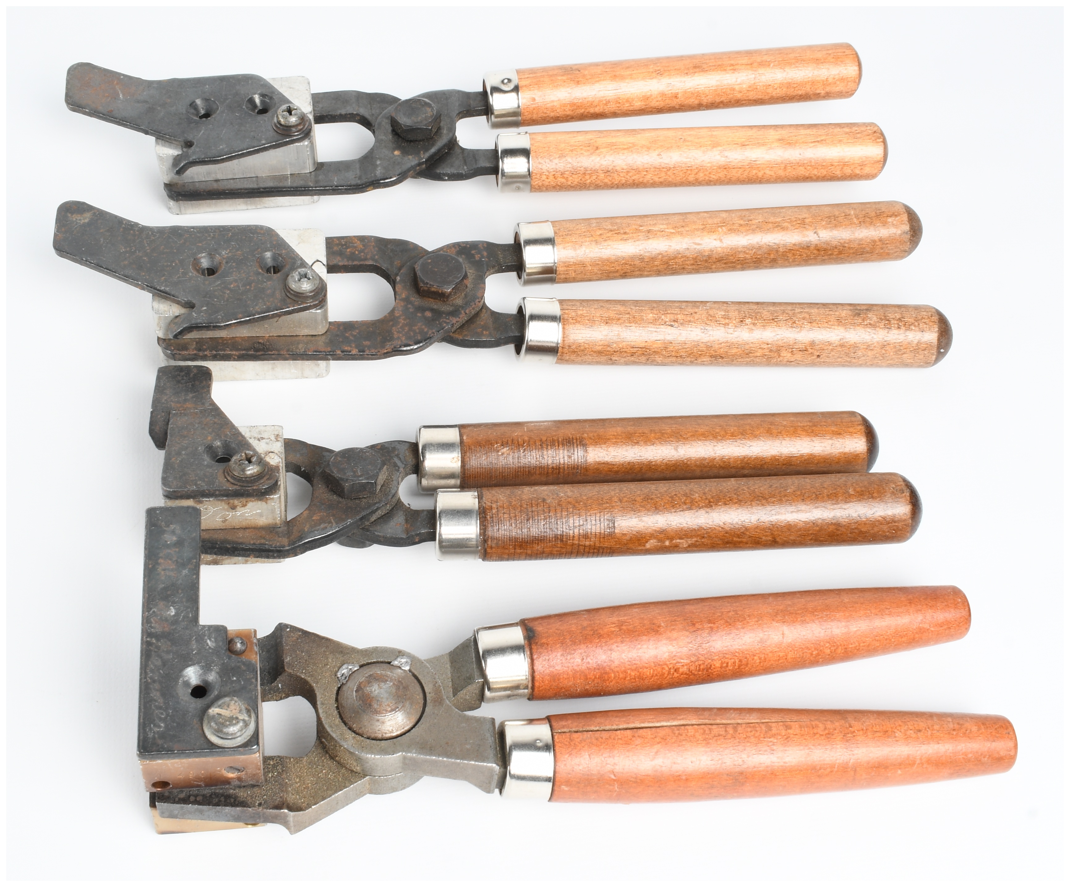 Collection of 4 Bullet Casting Molds Including Lee Precision and Brass Examples