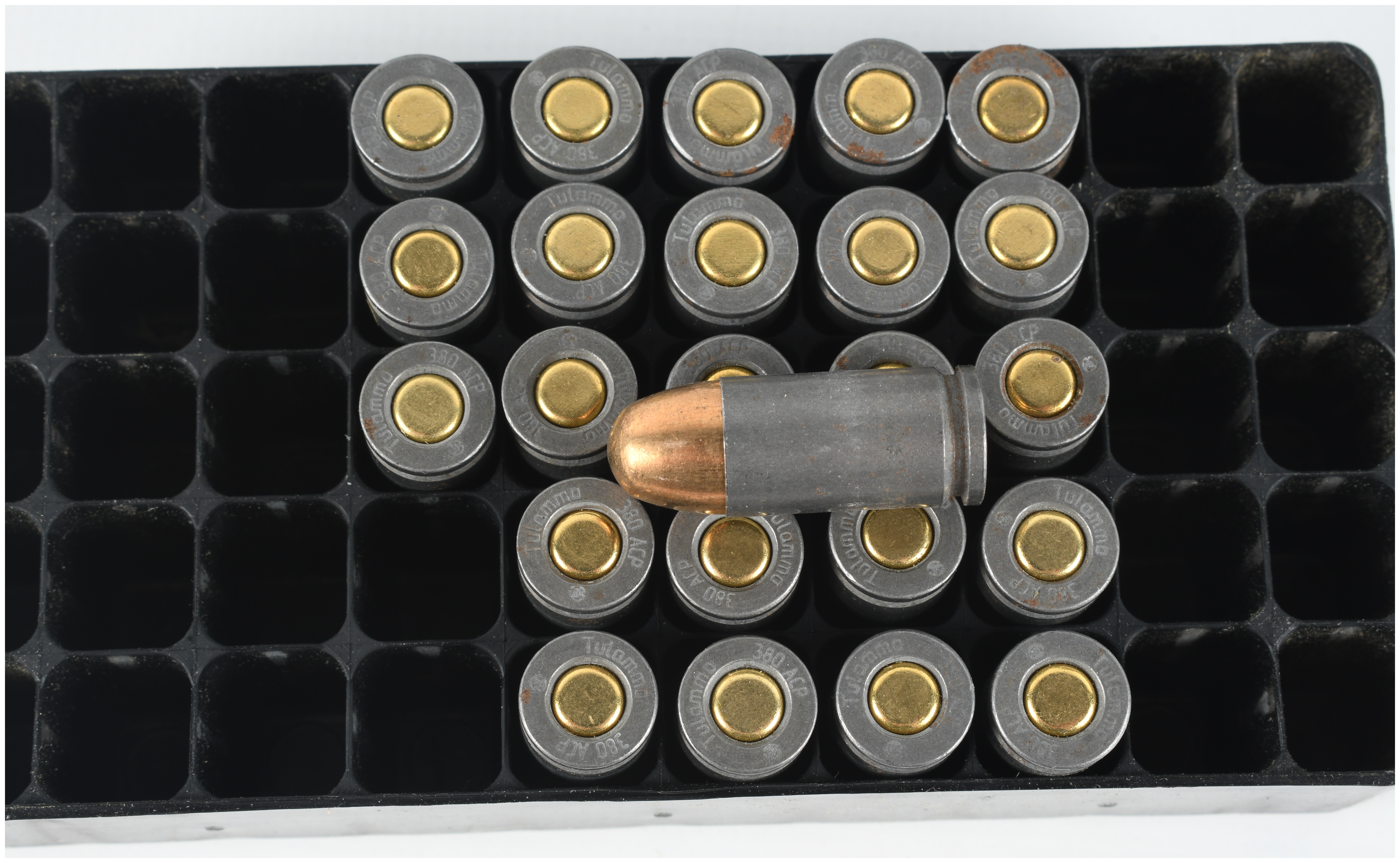 A Lot of 129 Mixed Live Ammunition Rounds with Plastic Storage Can
