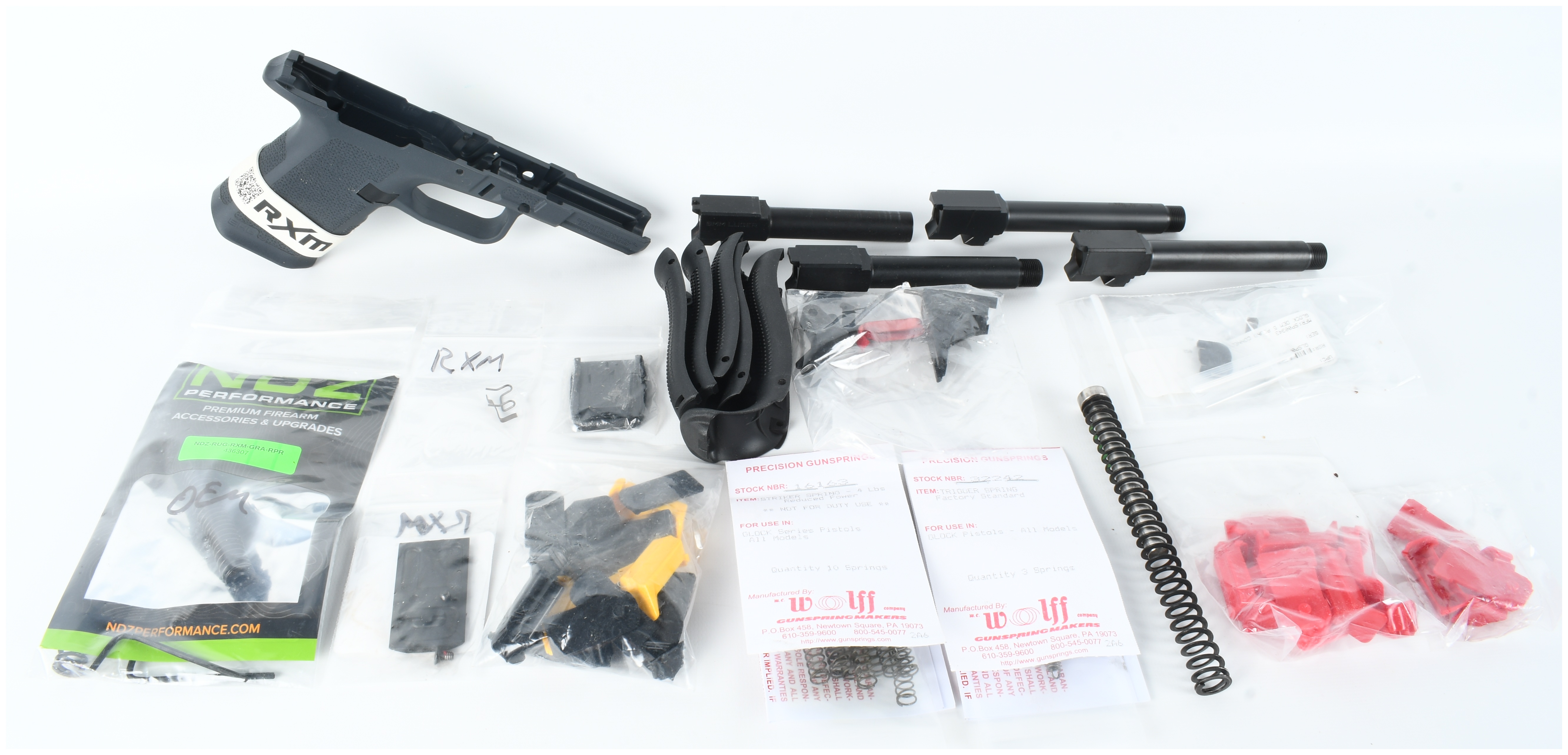Ruger Max-9 Semi-Automatic Stripped Pistol Frame and Barrels 9mm