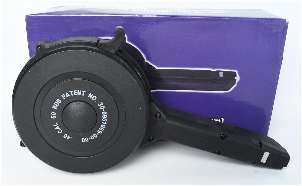 Lot 236: RWB 50-Round Drum Magazine .40 S&W