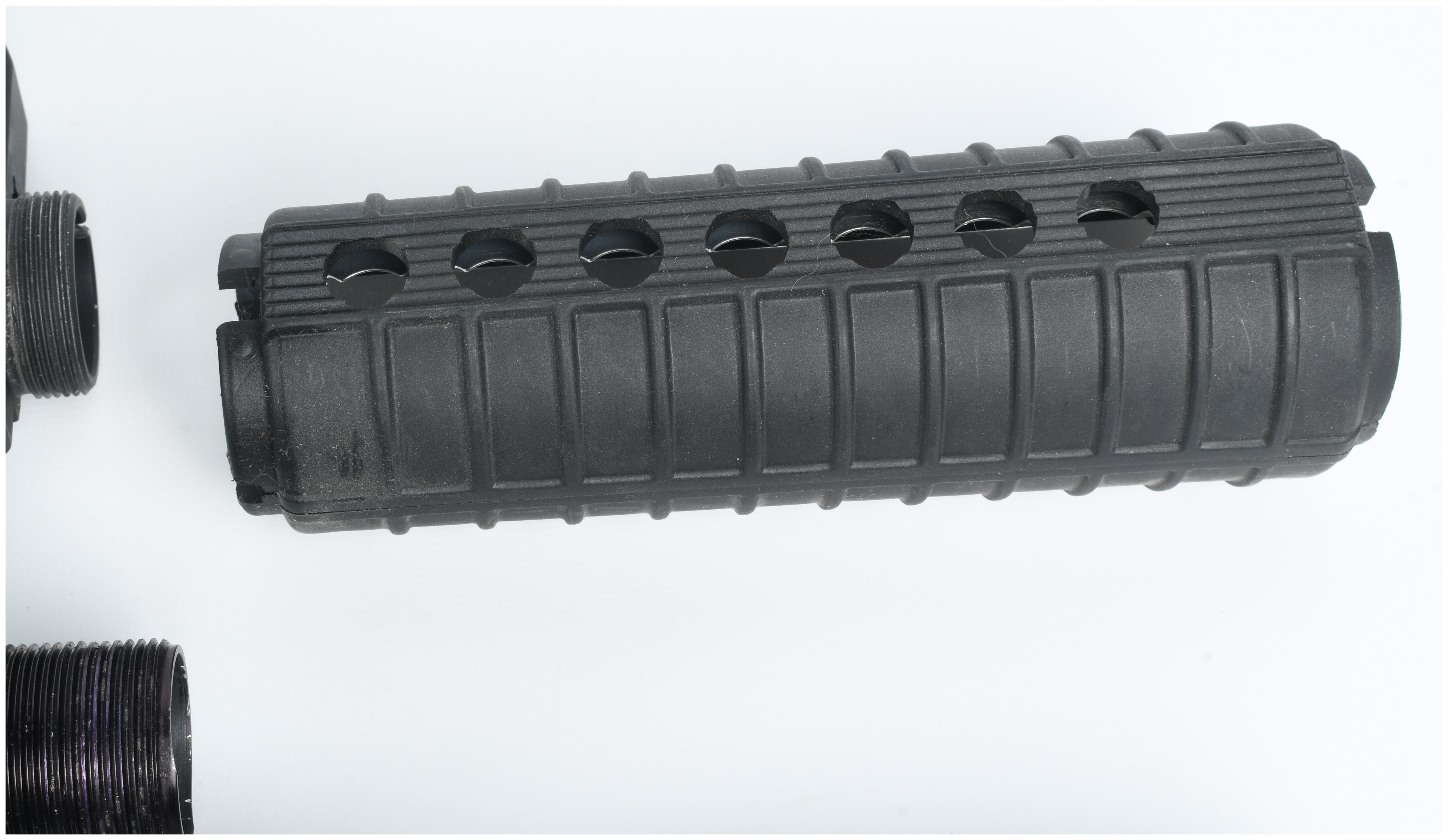 A Collection of 5 AR-15 Components Including a Stripped Upper Receiver and Collapsible Stocks