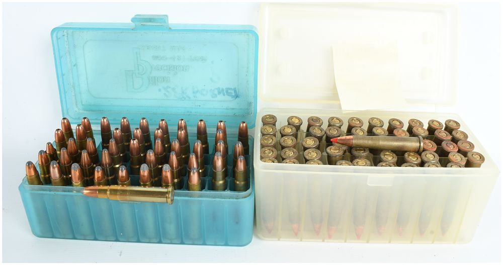 Lot 244: A Collection of 95 Rounds of .22 Hornet and .22 K-Hornet Centerfire Ammunition