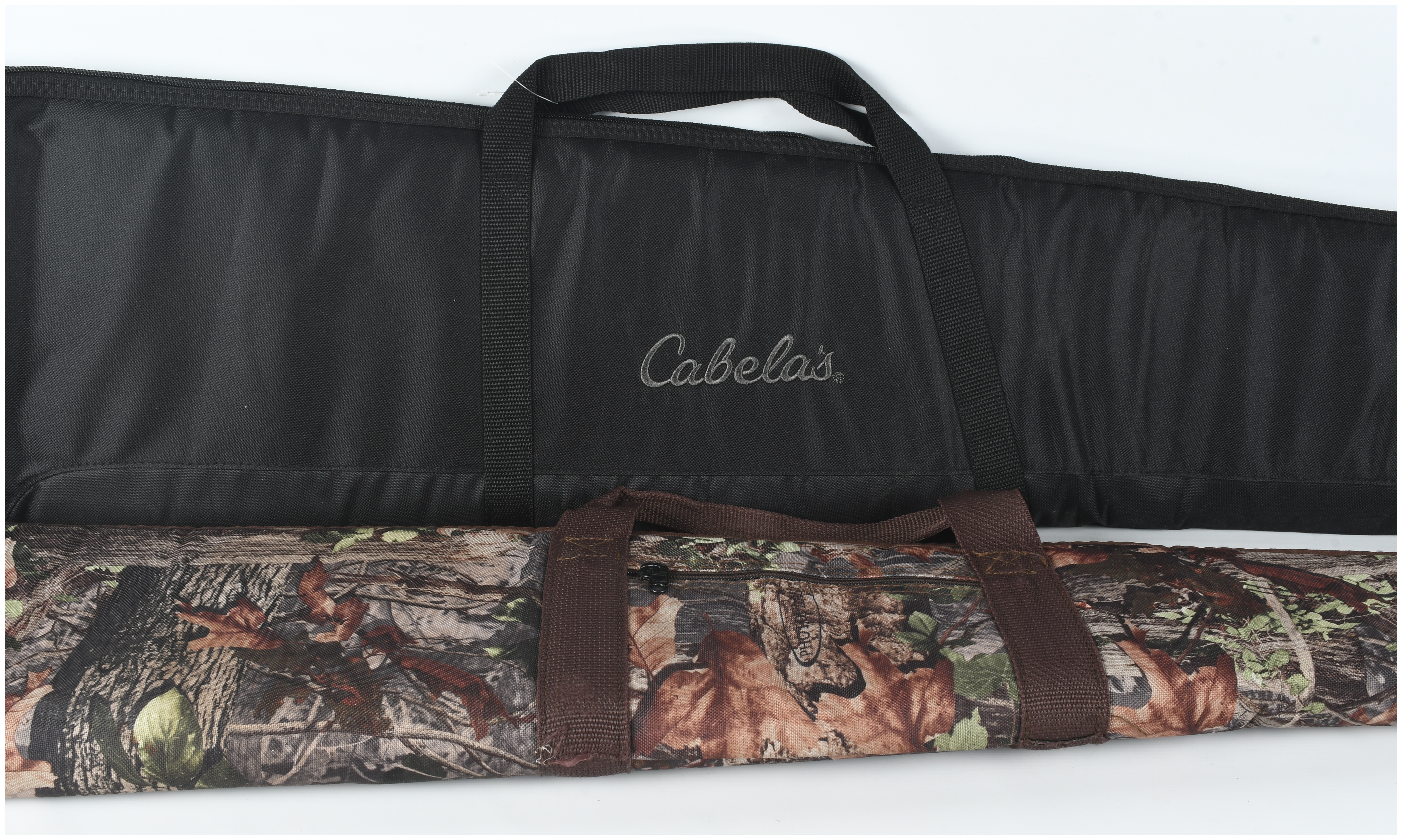 Two Soft-Sided Long Gun Cases including Cabela's and an Allen Company Style Camouflage Case