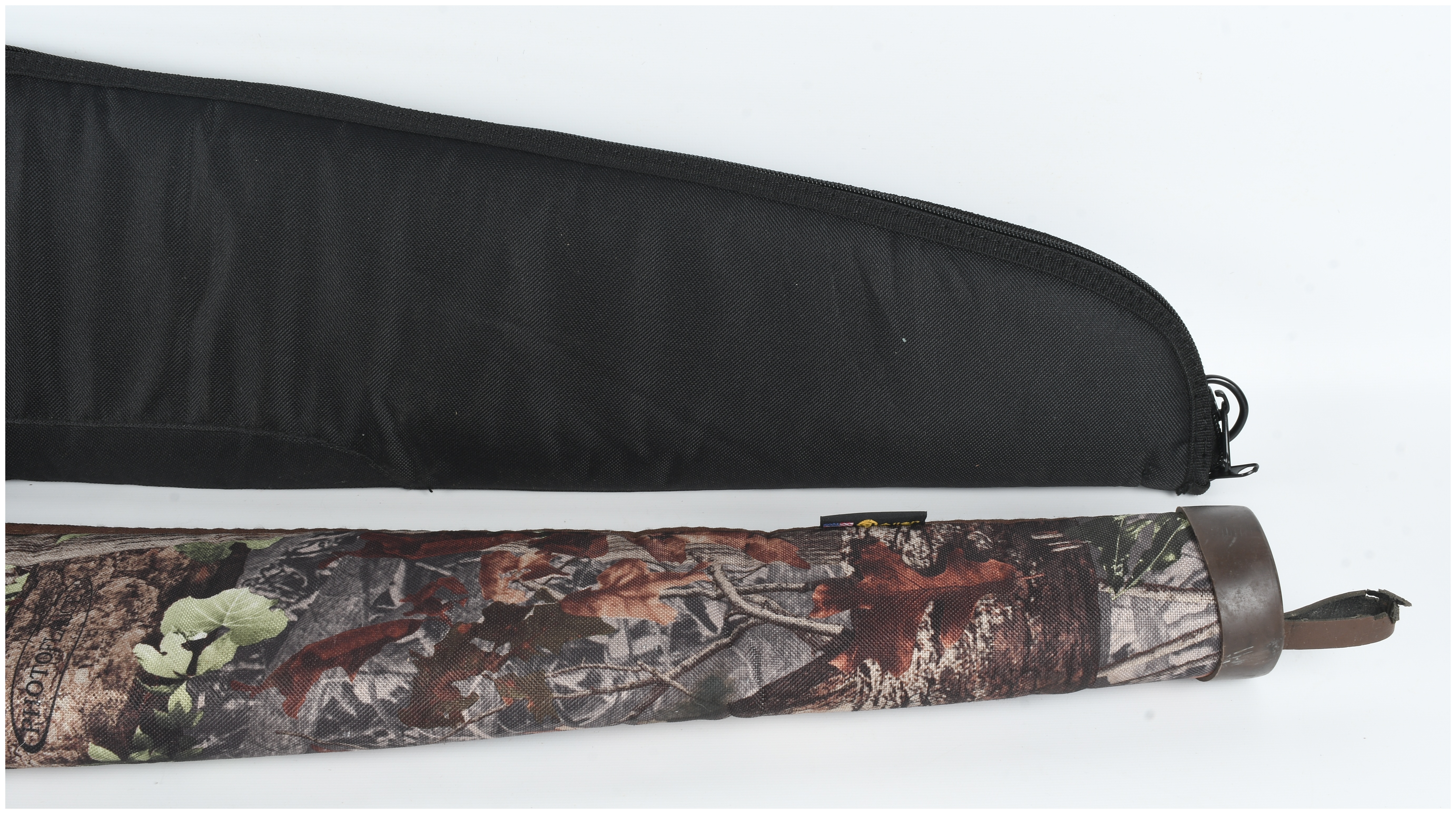 Two Soft-Sided Long Gun Cases including Cabela's and an Allen Company Style Camouflage Case