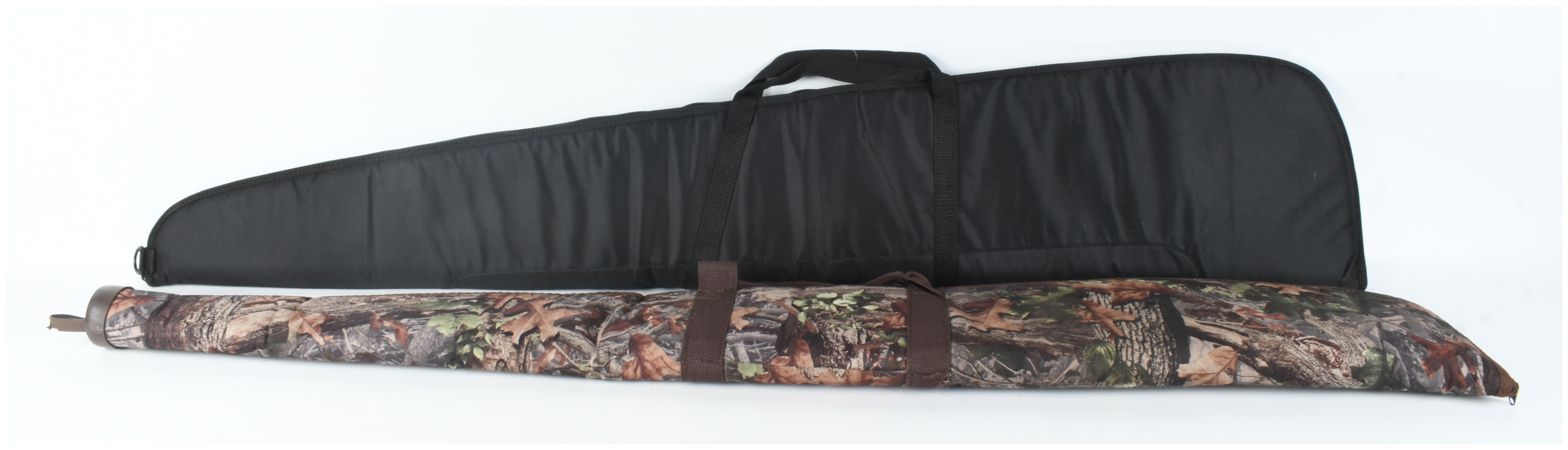 Two Soft-Sided Long Gun Cases including Cabela's and an Allen Company Style Camouflage Case