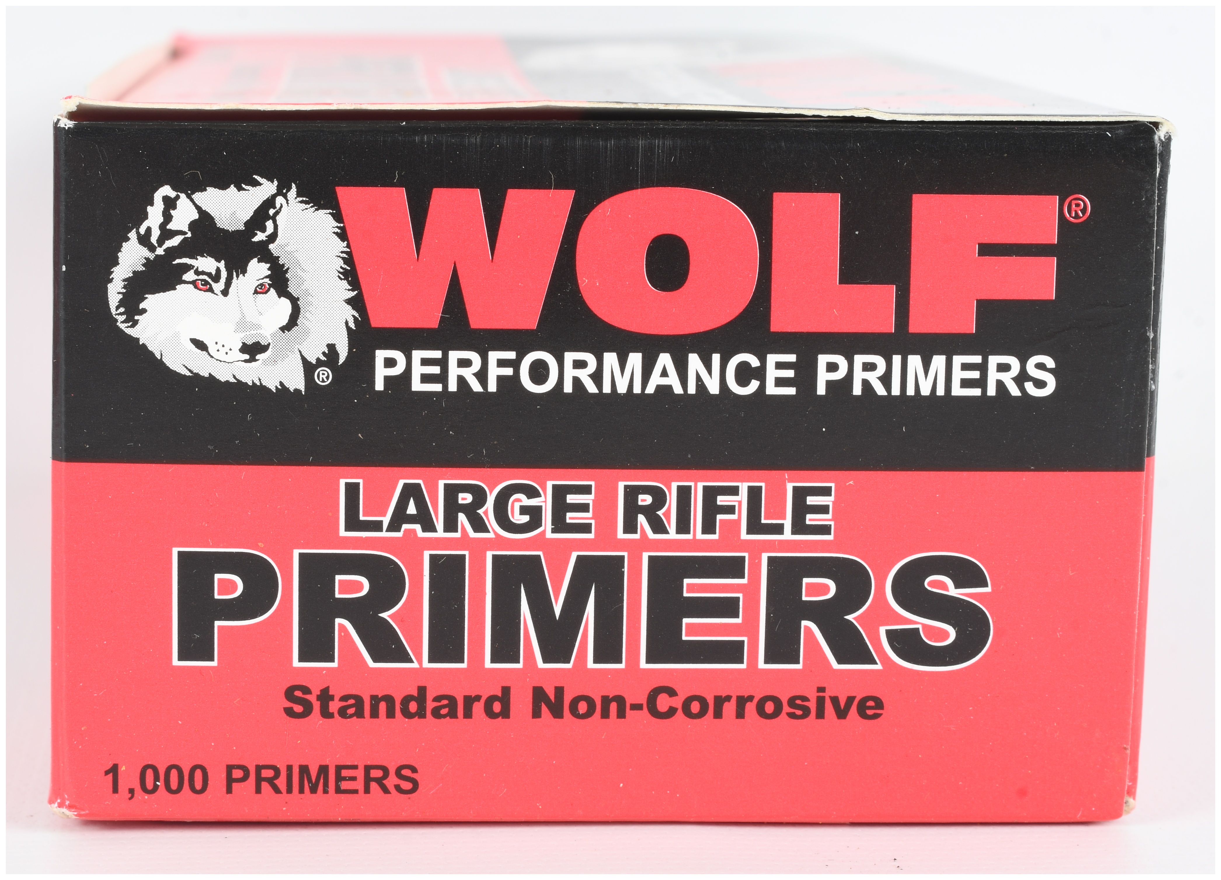 One Box of Wolf Performance Large Rifle Primers, 1,000 Count