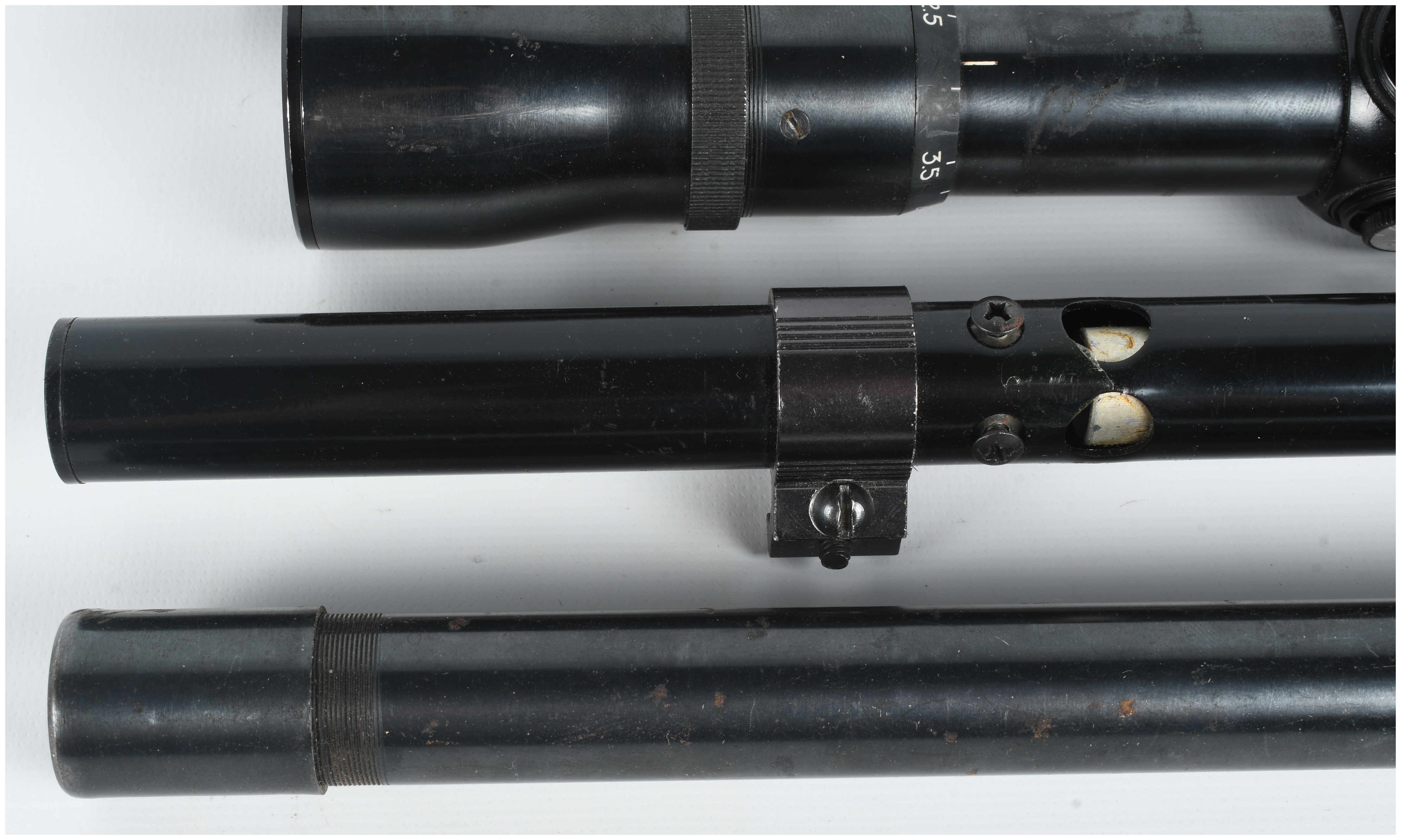 A Collection of Five Vintage Rifle Scopes