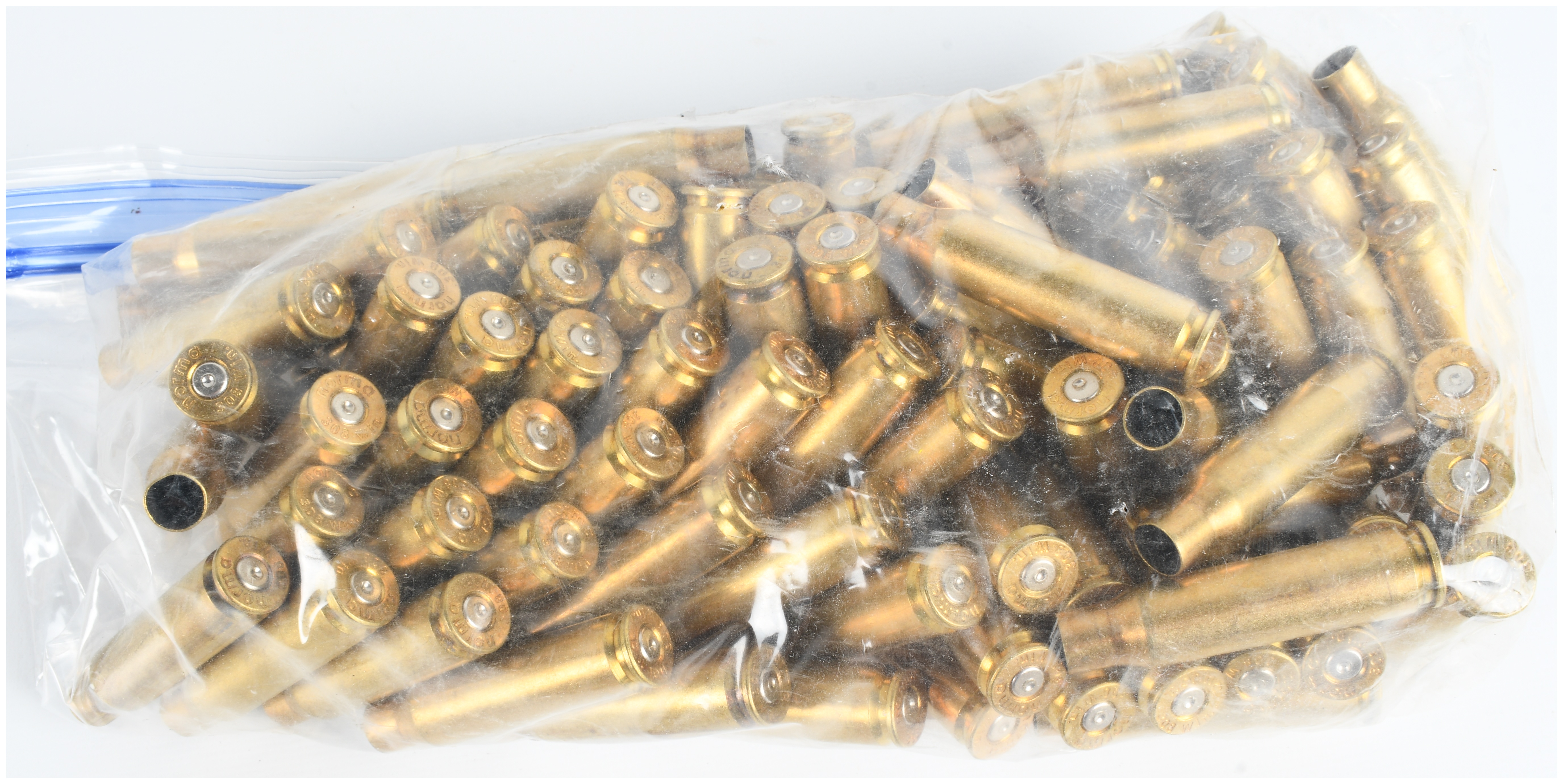 A Lot of 250 Winchester and Mixed Manufacturer .308 Winchester Brass Shell Casings