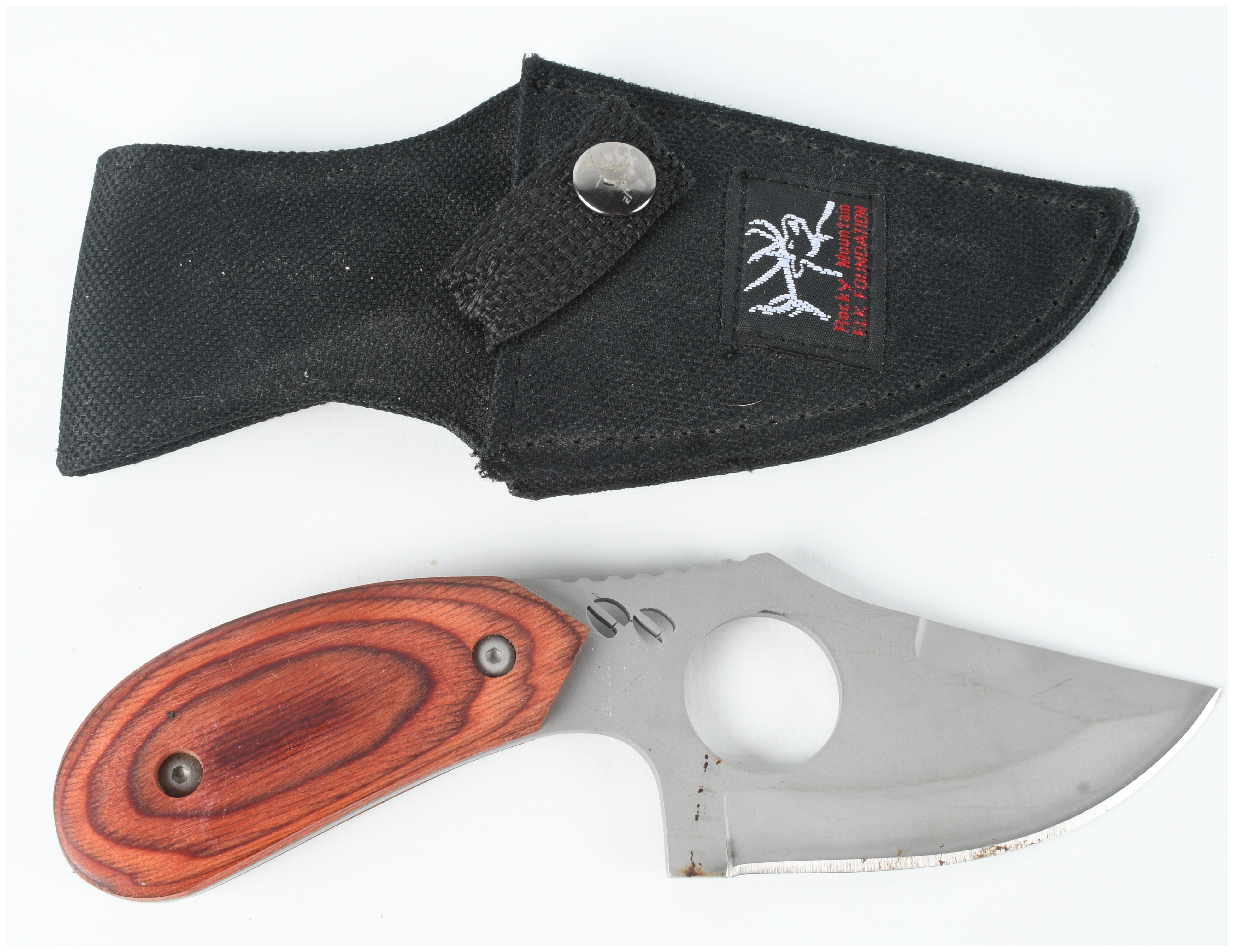 A Pair of Browning Model 387 Rocky Mountain Elk Foundation Field Knives with Sheaths