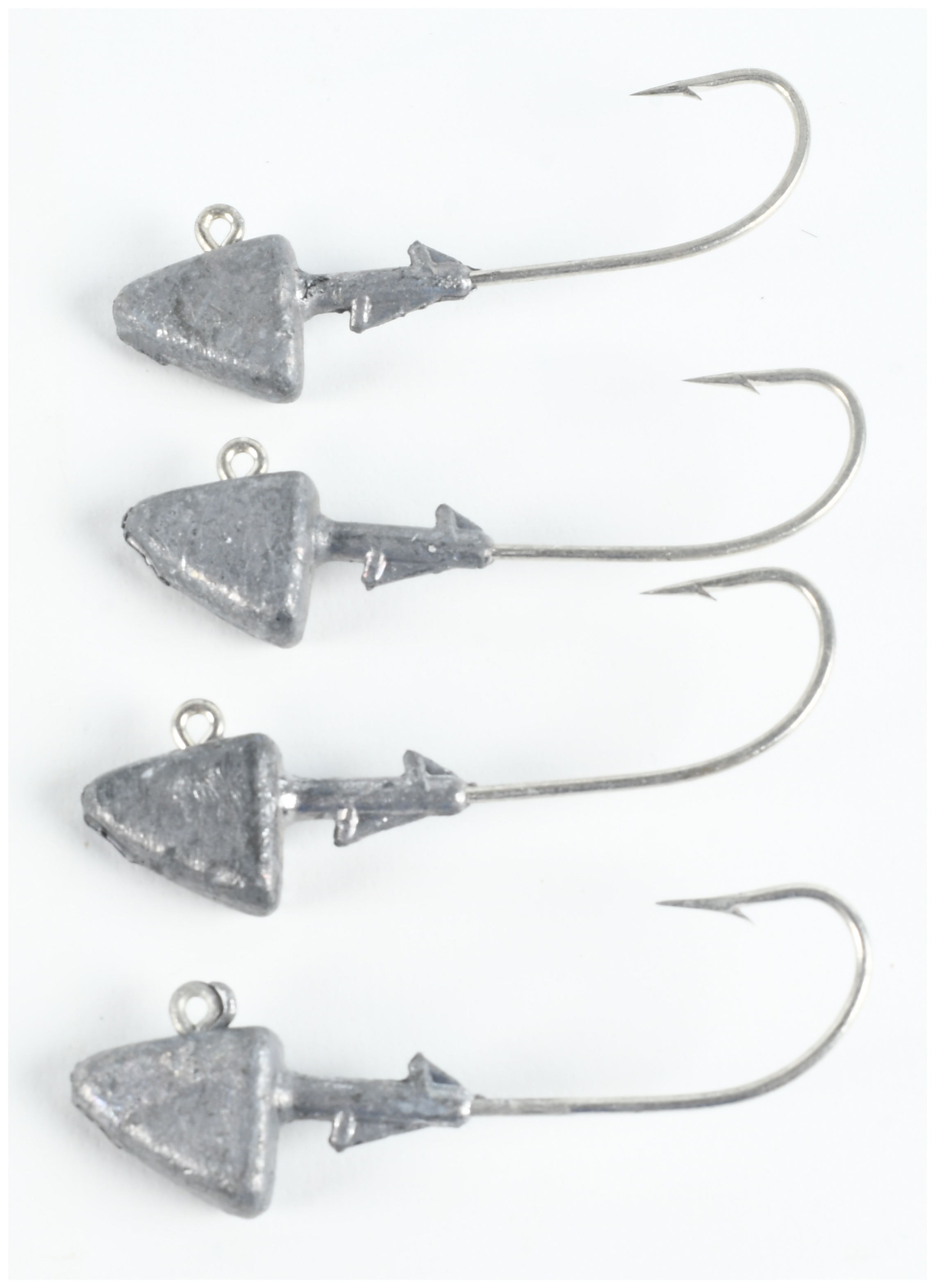 A Collection of 105 Triangular Lead Fishing Jig Heads