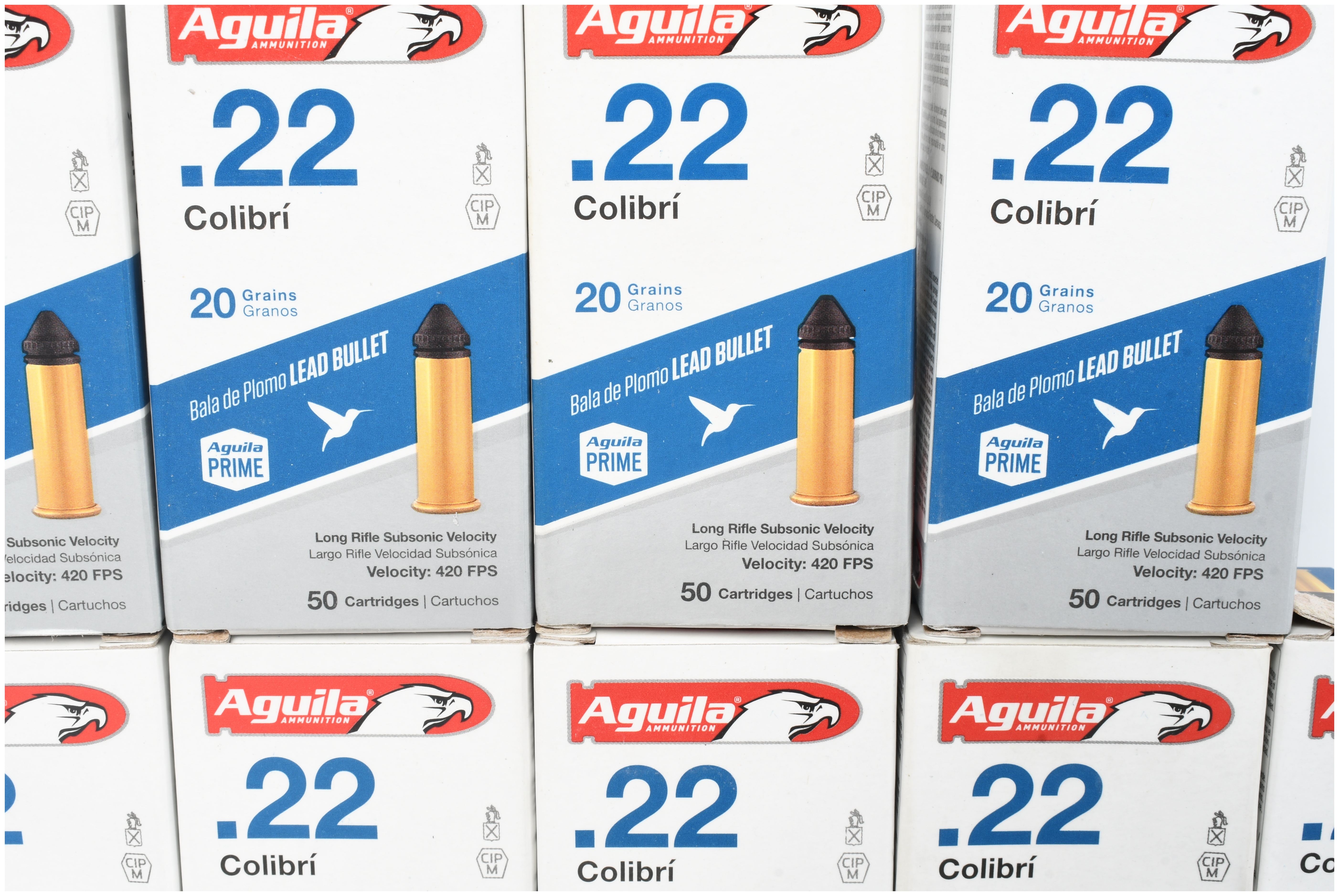 A Lot of 450 Rounds of Aguila .22 Colibri Rimfire Ammunition