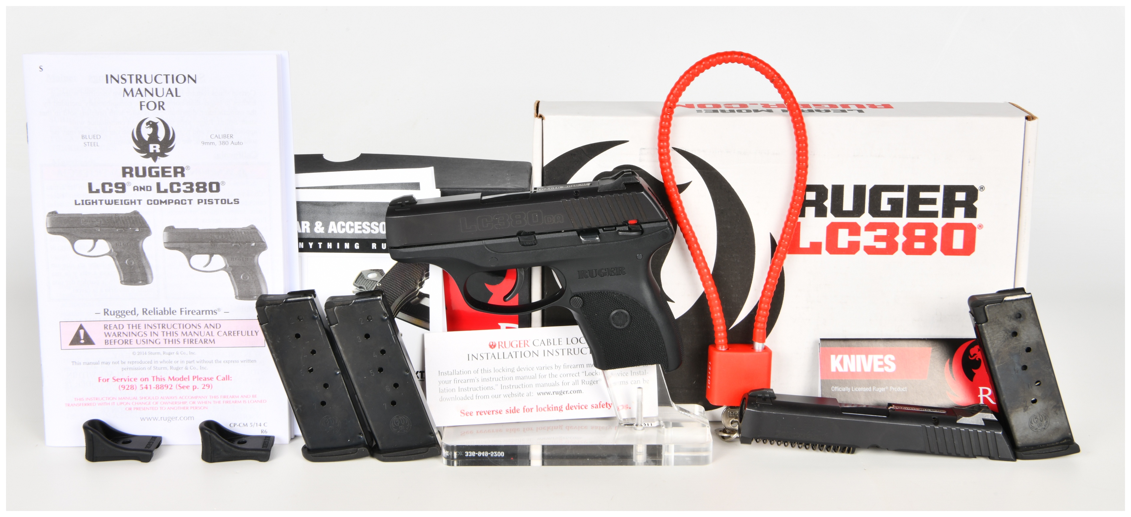 Ruger LC380ca Semi-Automatic Pistol .380 Auto with 3.12 Inch Barrel