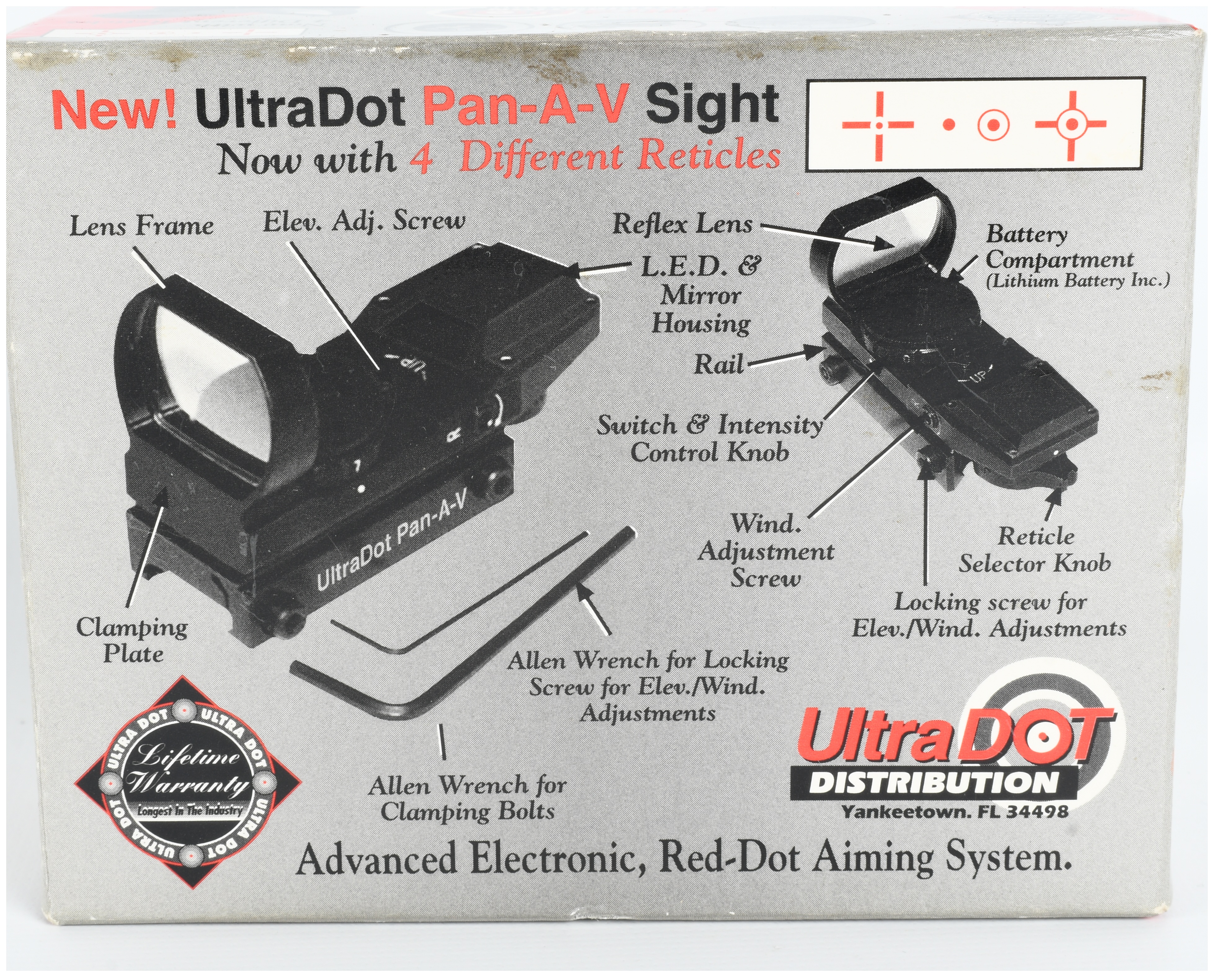 Ultradot Pan-A-V Reflex Red Dot Sight
