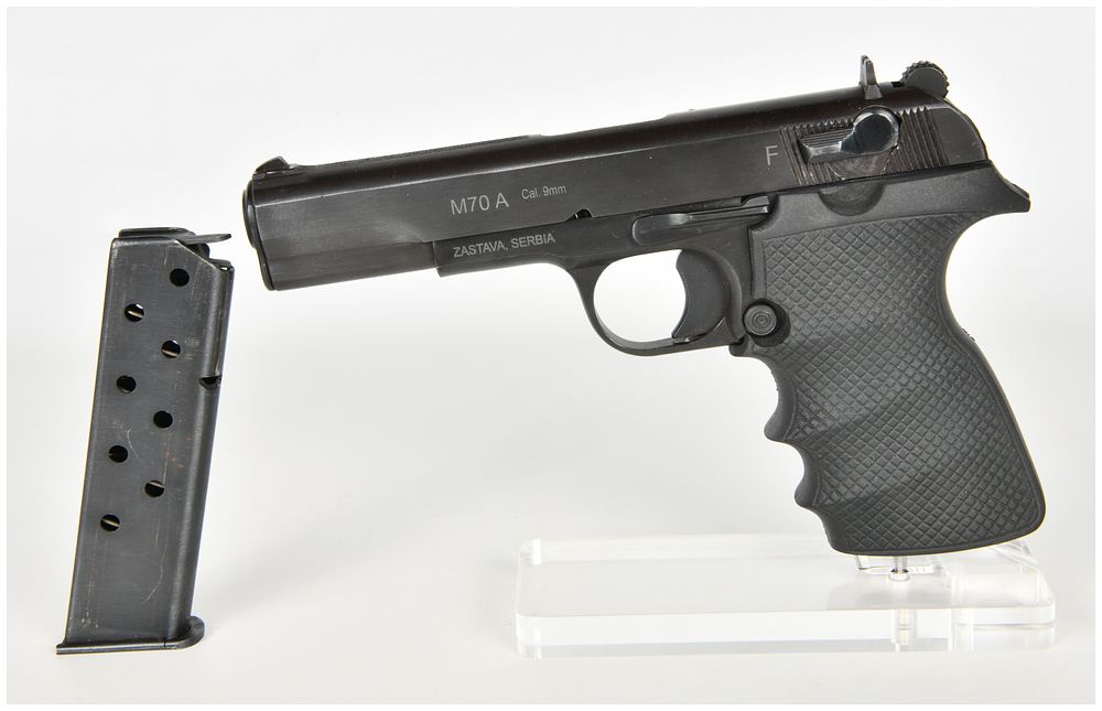 Lot 300: Zastava M70A Semi-Automatic Pistol 9mm