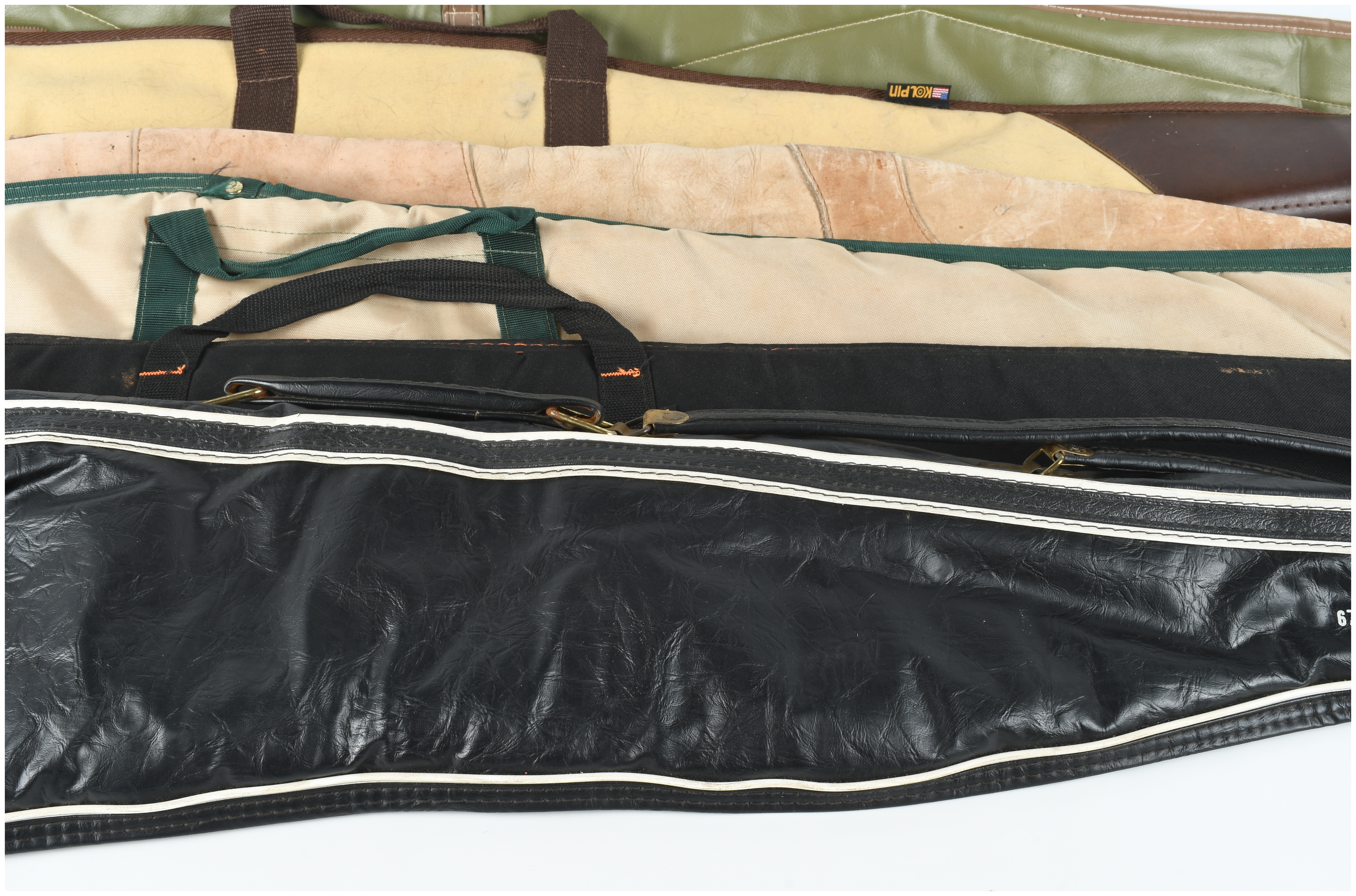 A Collection of Six Assorted Soft Long Gun Cases Including Kolpin