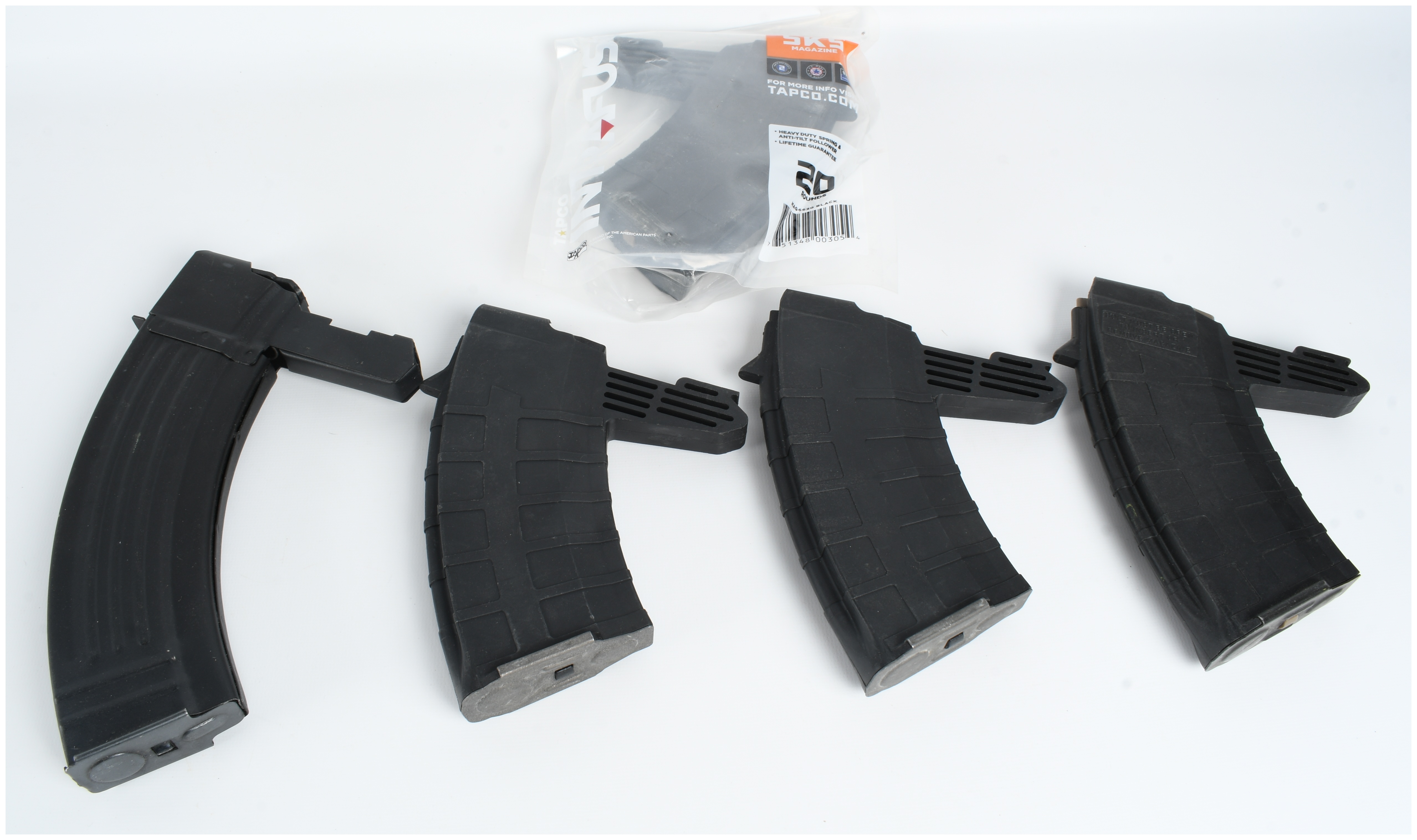 A Lot of Five Aftermarket Detachable Duckbill SKS Magazines
