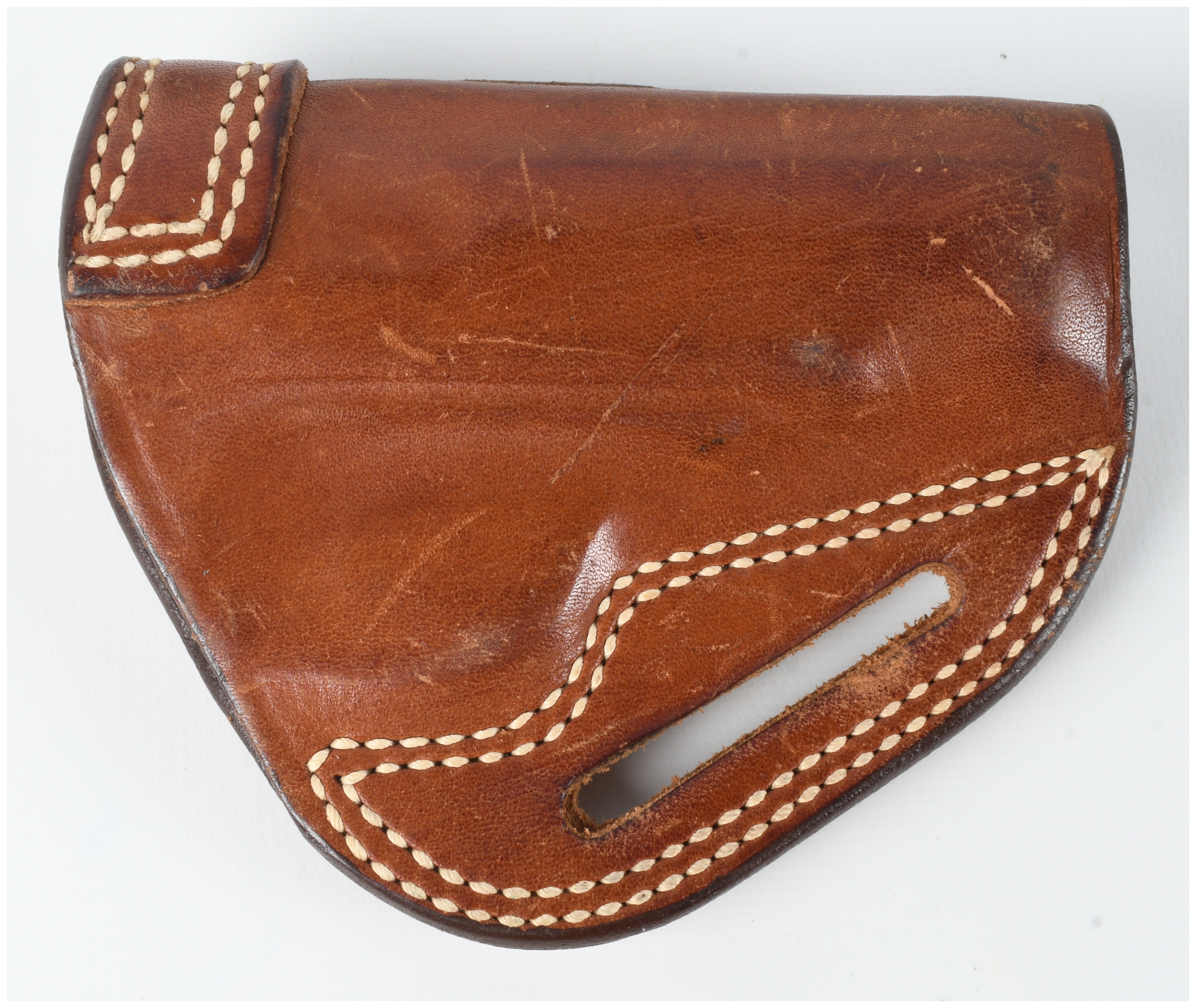 A Pair of Safariland Model 530 and Bianchi Number 4 Leather Holsters for Colt Government and Medium Auto