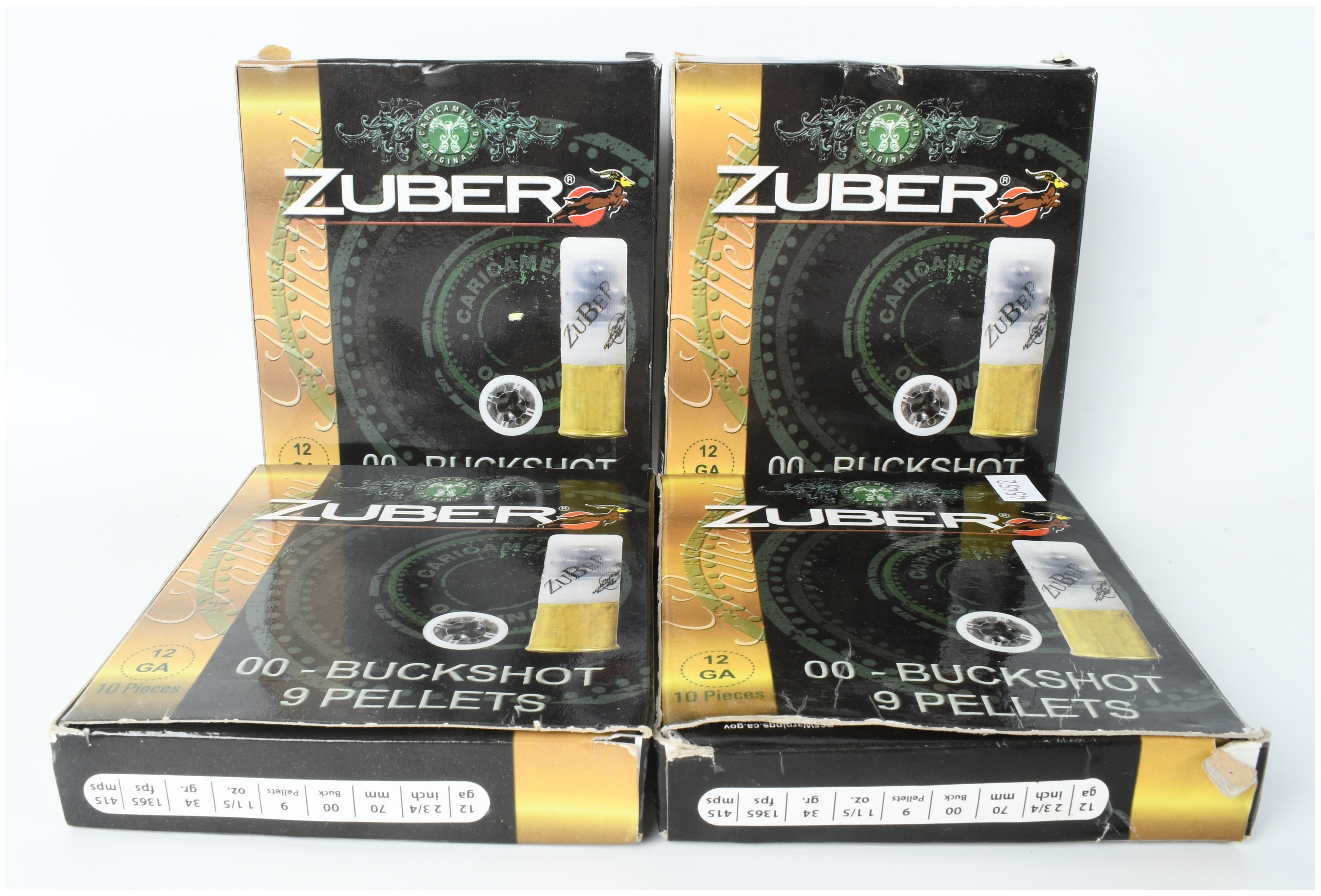 Zuber 00 Buckshot Ammunition 12 Gauge
