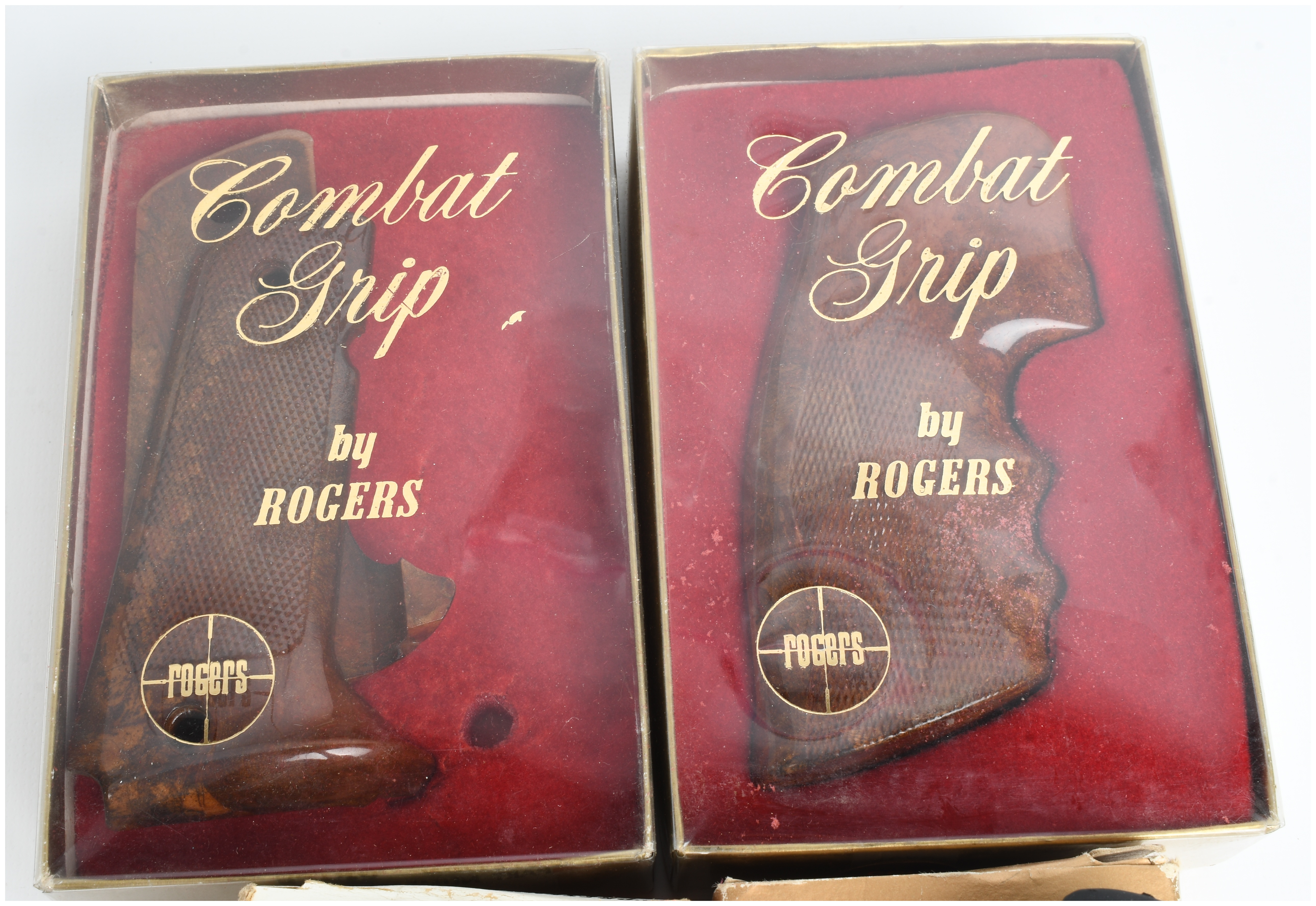 A Collection of 4 Rogers and Pachmayr Pistol Grips for Colt and Smith and Wesson Handguns