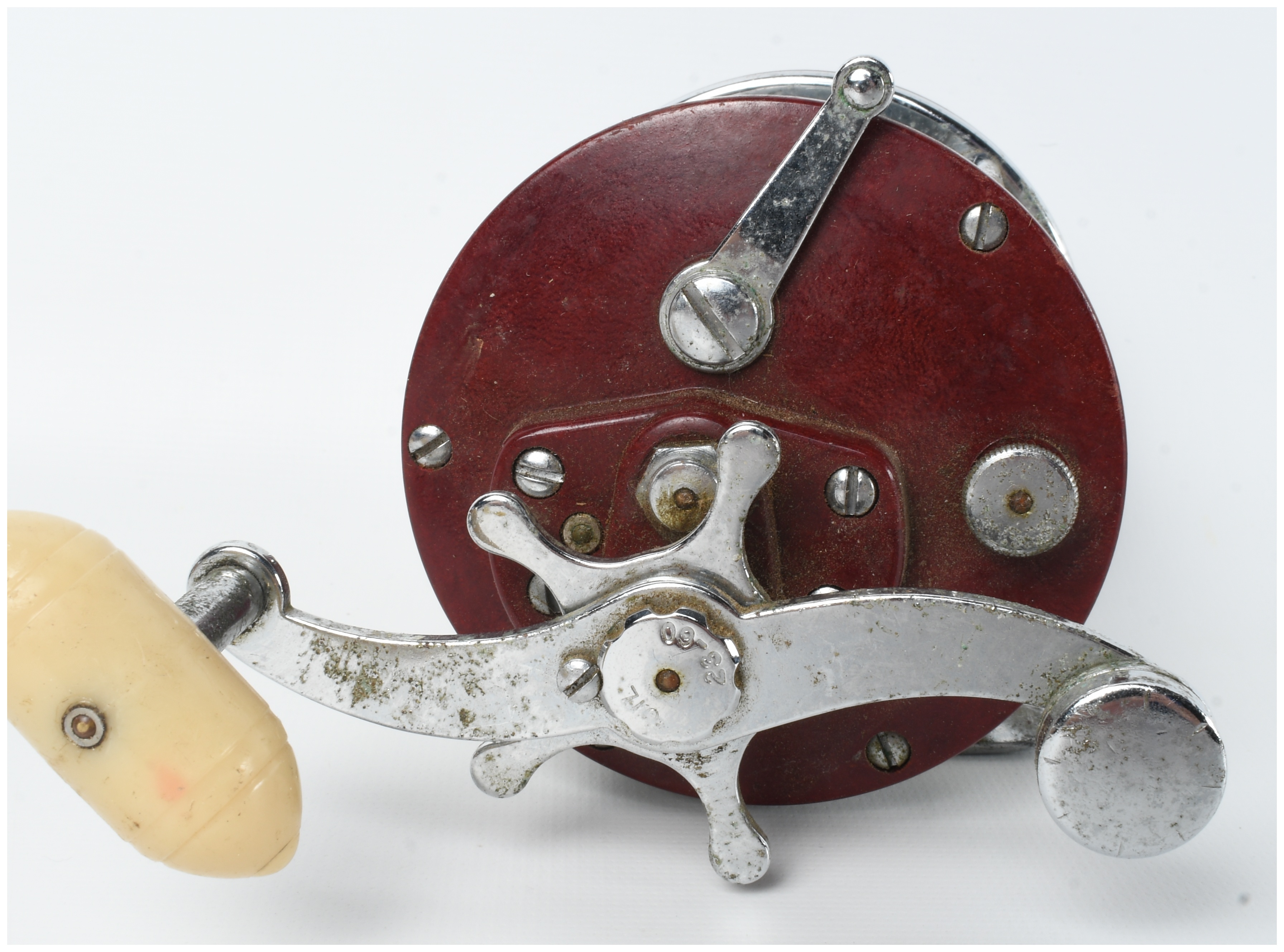 Two Vintage Penn Salt Water Conventional Level Wind Fishing Reels, Models No. 209 and No. 9