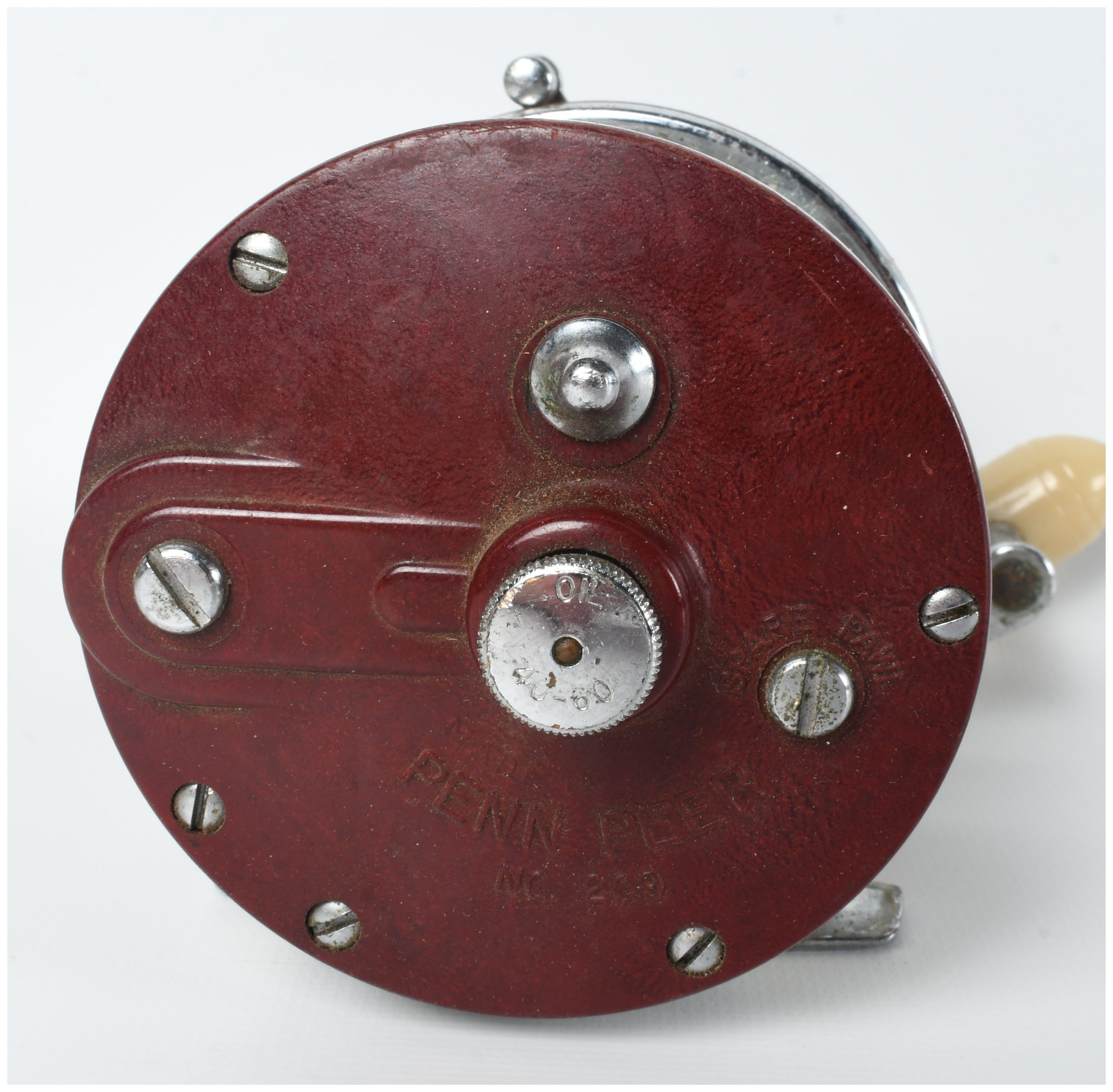 Two Vintage Penn Salt Water Conventional Level Wind Fishing Reels, Models No. 209 and No. 9