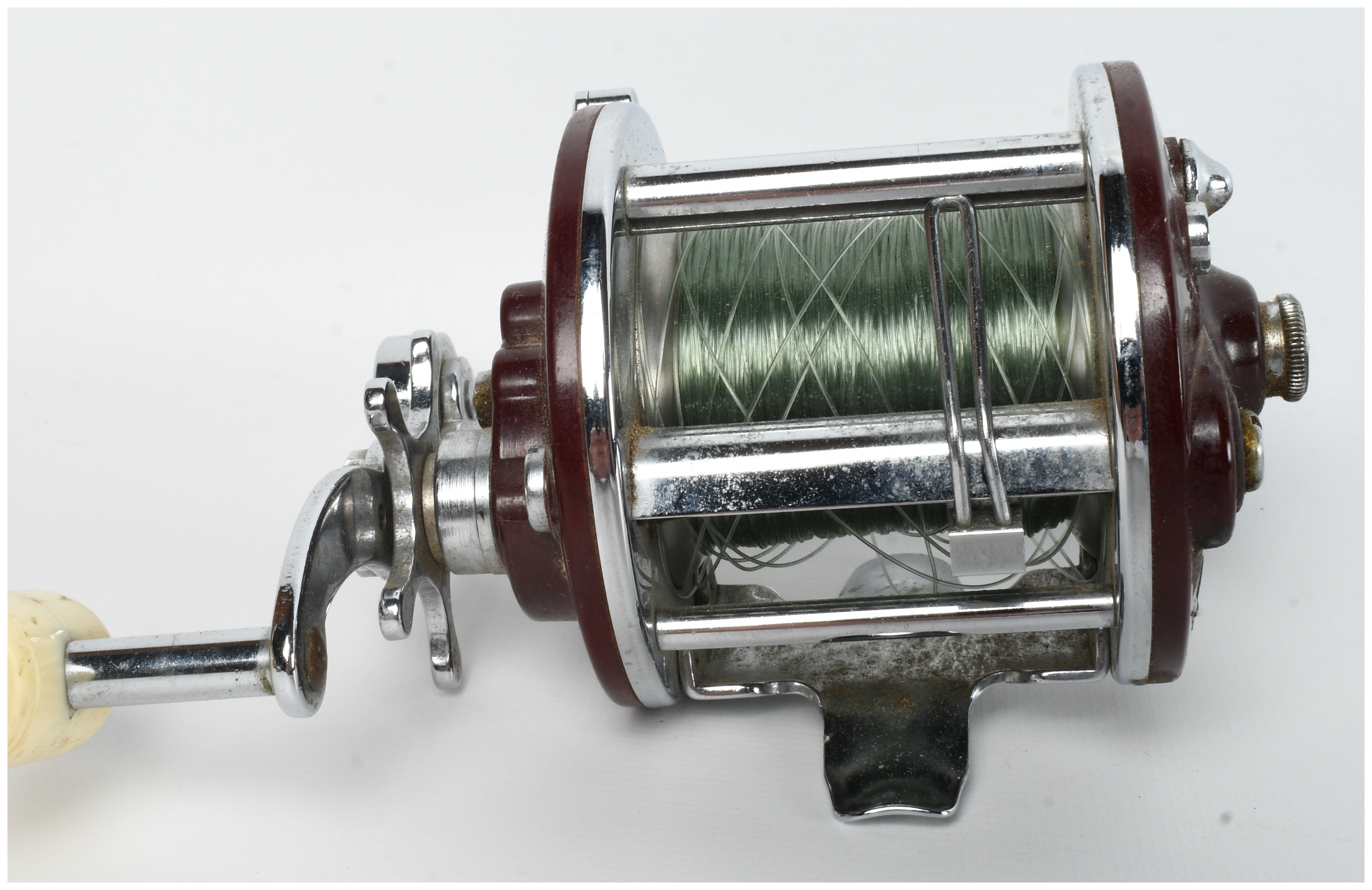 Two Vintage Penn Salt Water Conventional Level Wind Fishing Reels, Models No. 209 and No. 9