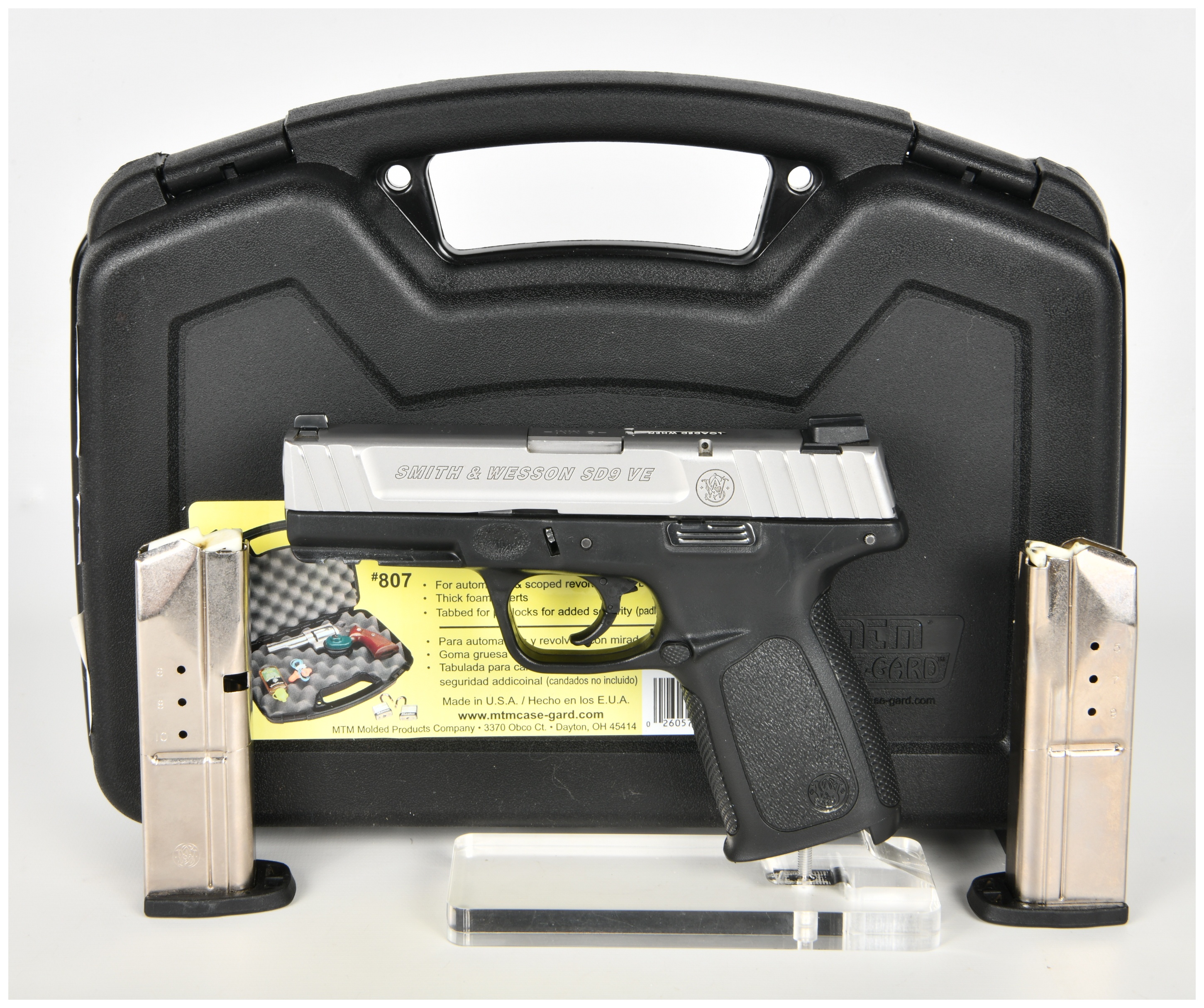 Smith & Wesson SD9 VE Semi-Automatic Pistol 9mm with 4 Inch Barrel