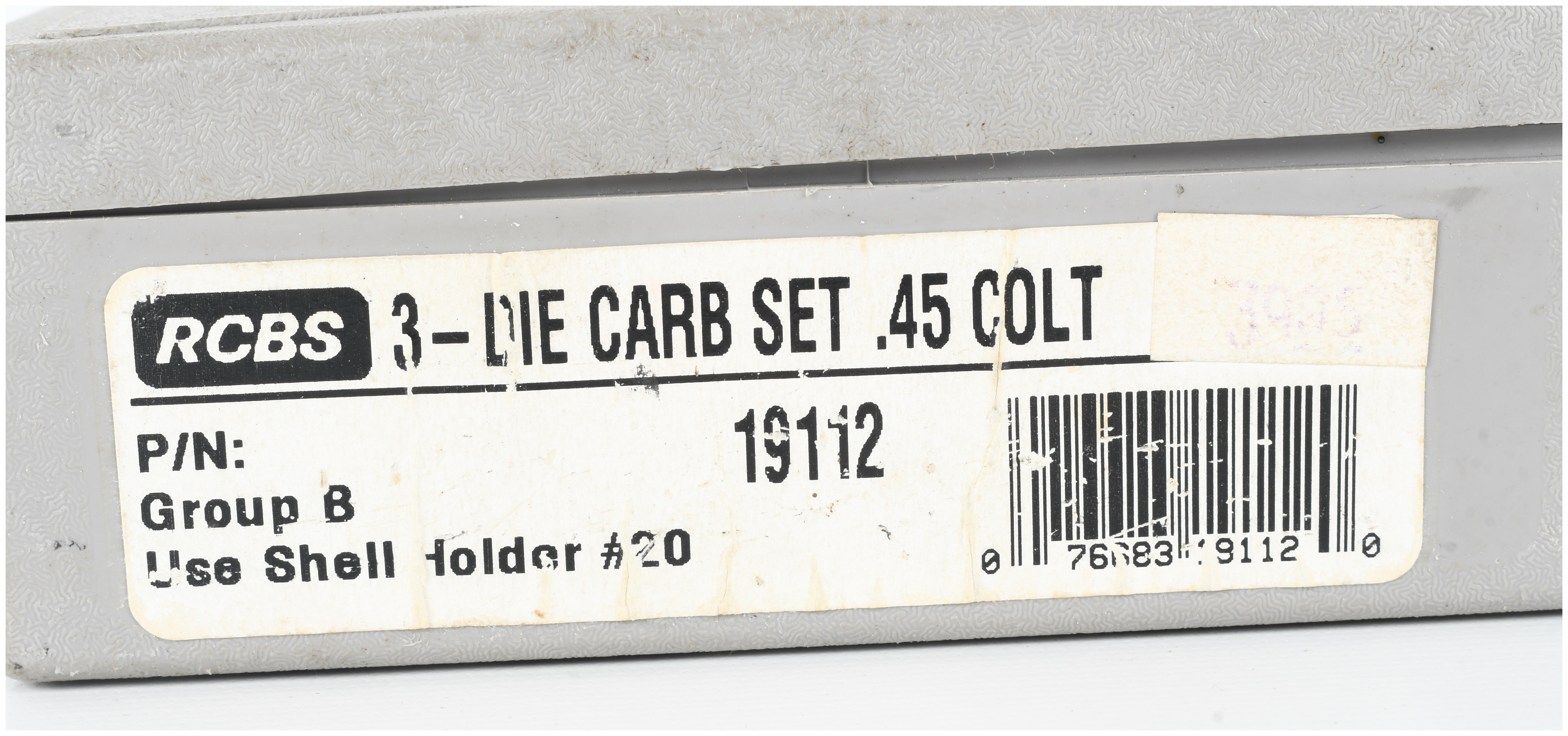 One RCBS 3-Die Carbide Set for .45 Colt