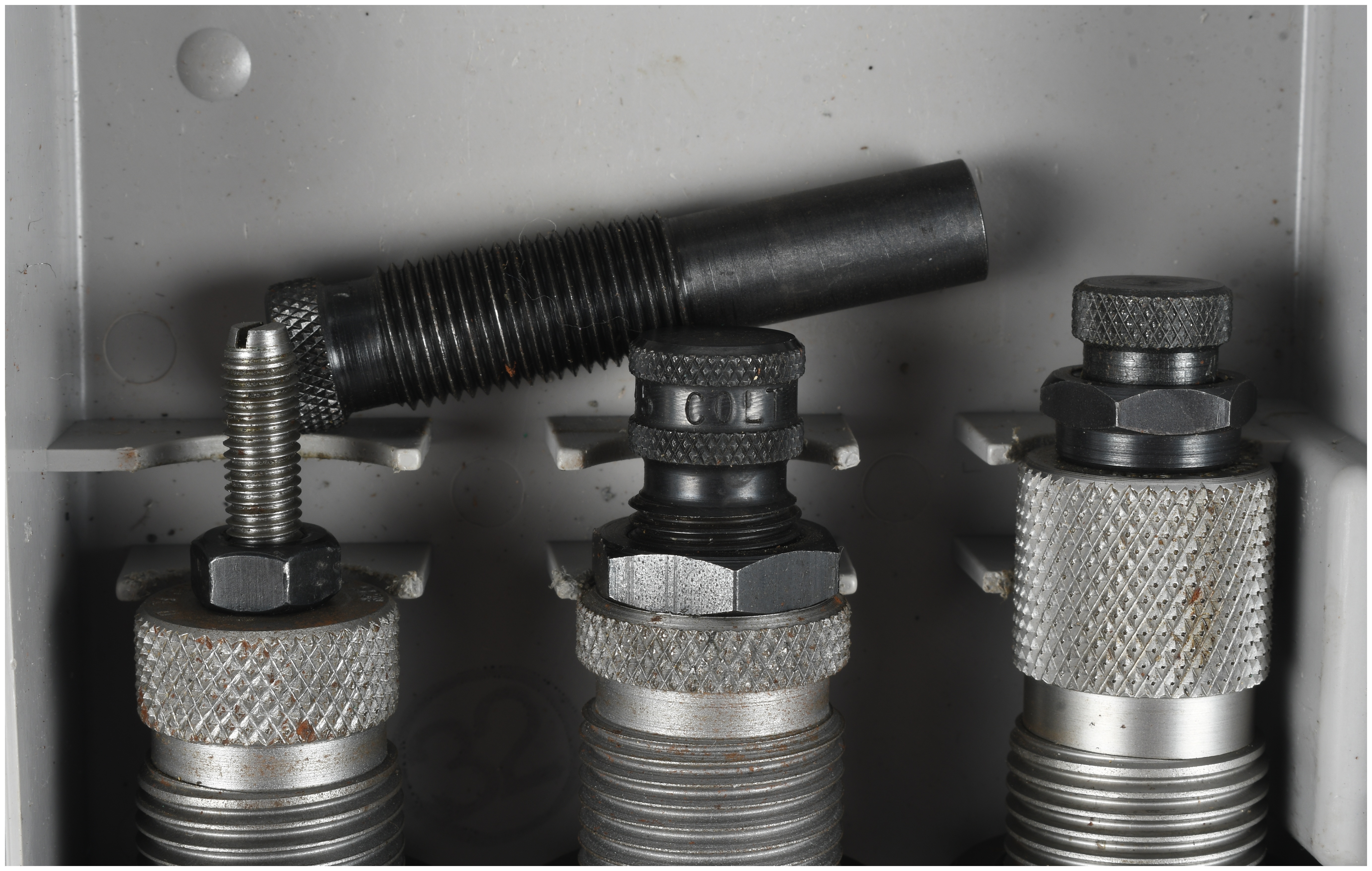One RCBS 3-Die Carbide Set for .45 Colt