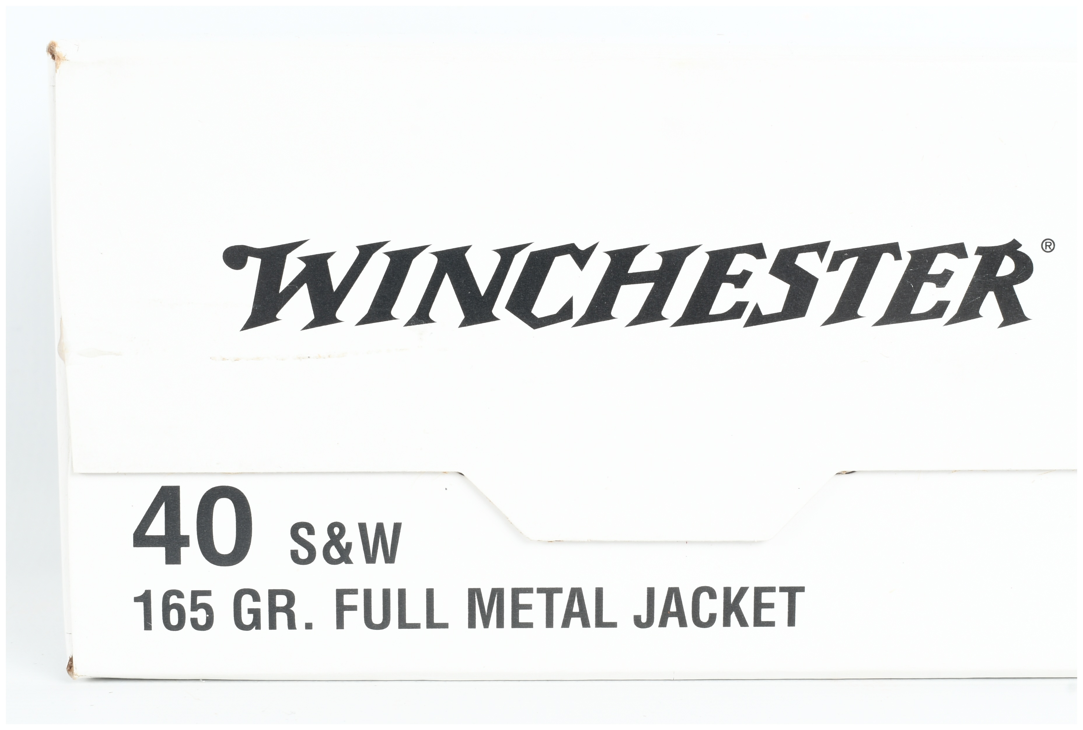 A Lot of 100 Rounds of Winchester Full Metal Jacket Ammunition .40 S&W 165 Grain