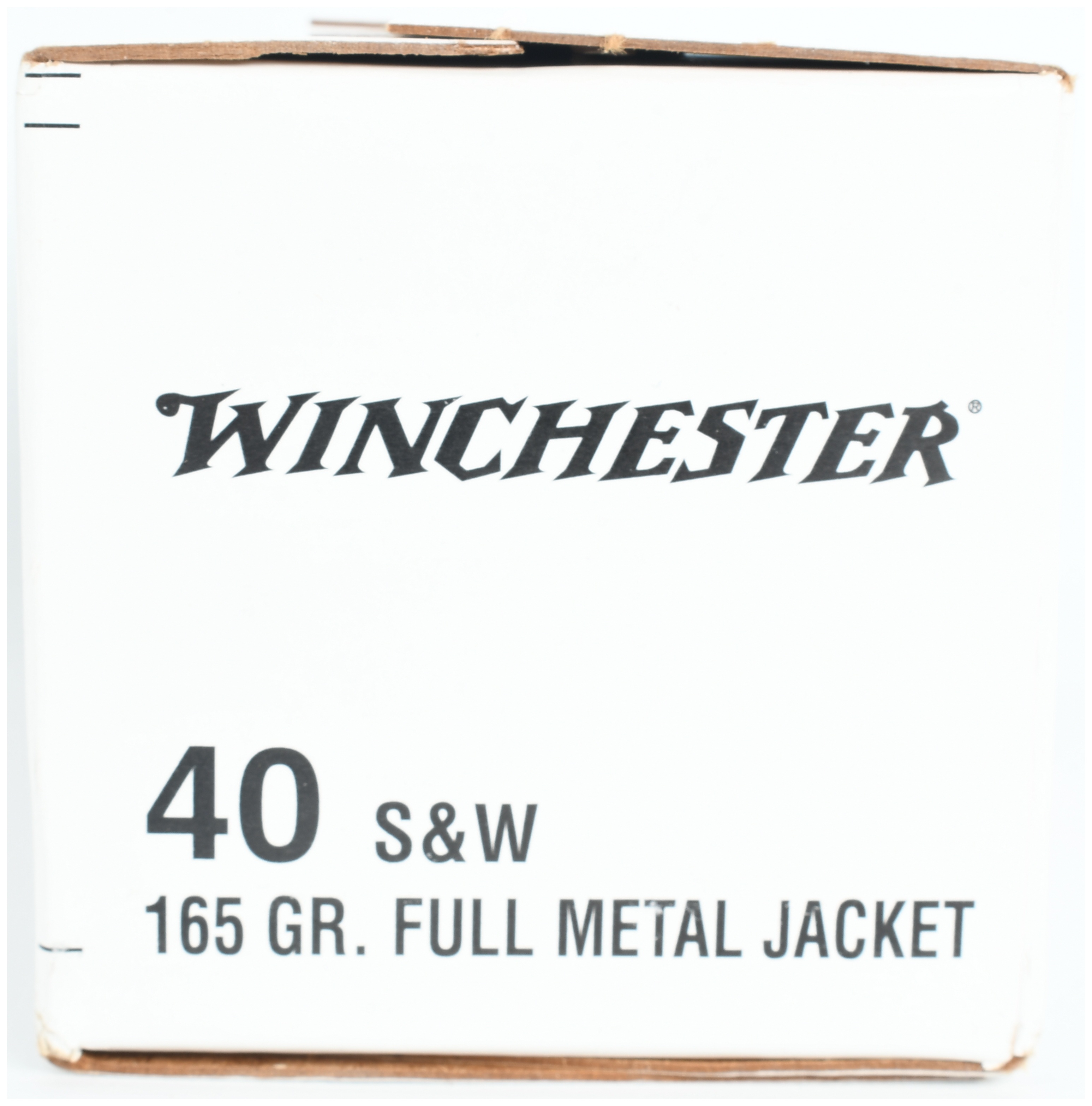 A Lot of 100 Rounds of Winchester Full Metal Jacket Ammunition .40 S&W 165 Grain